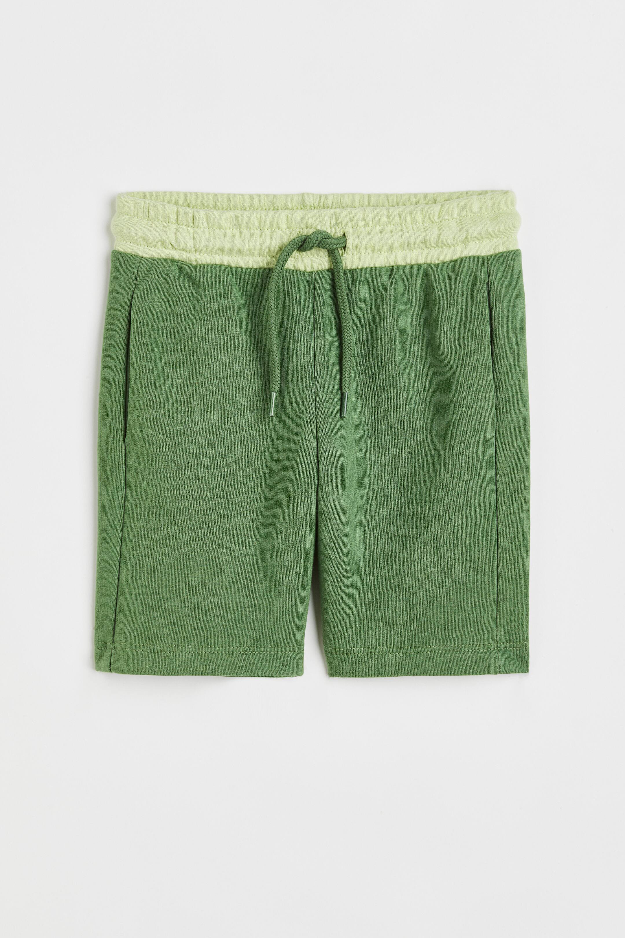 Xem ảnh lớn hơn: Quần short nỉ hoa văn - Màu xanh kaki/Xanh lá nhạt - Kids | H&M VN 1