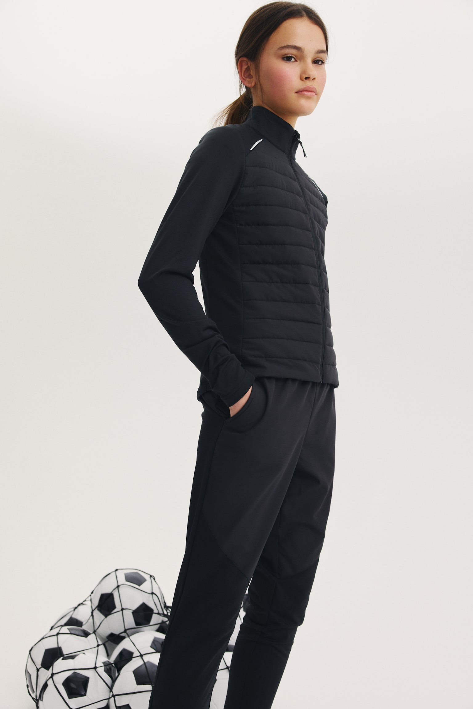 Warming Football trousers with ThermoMove™ - Black - 4