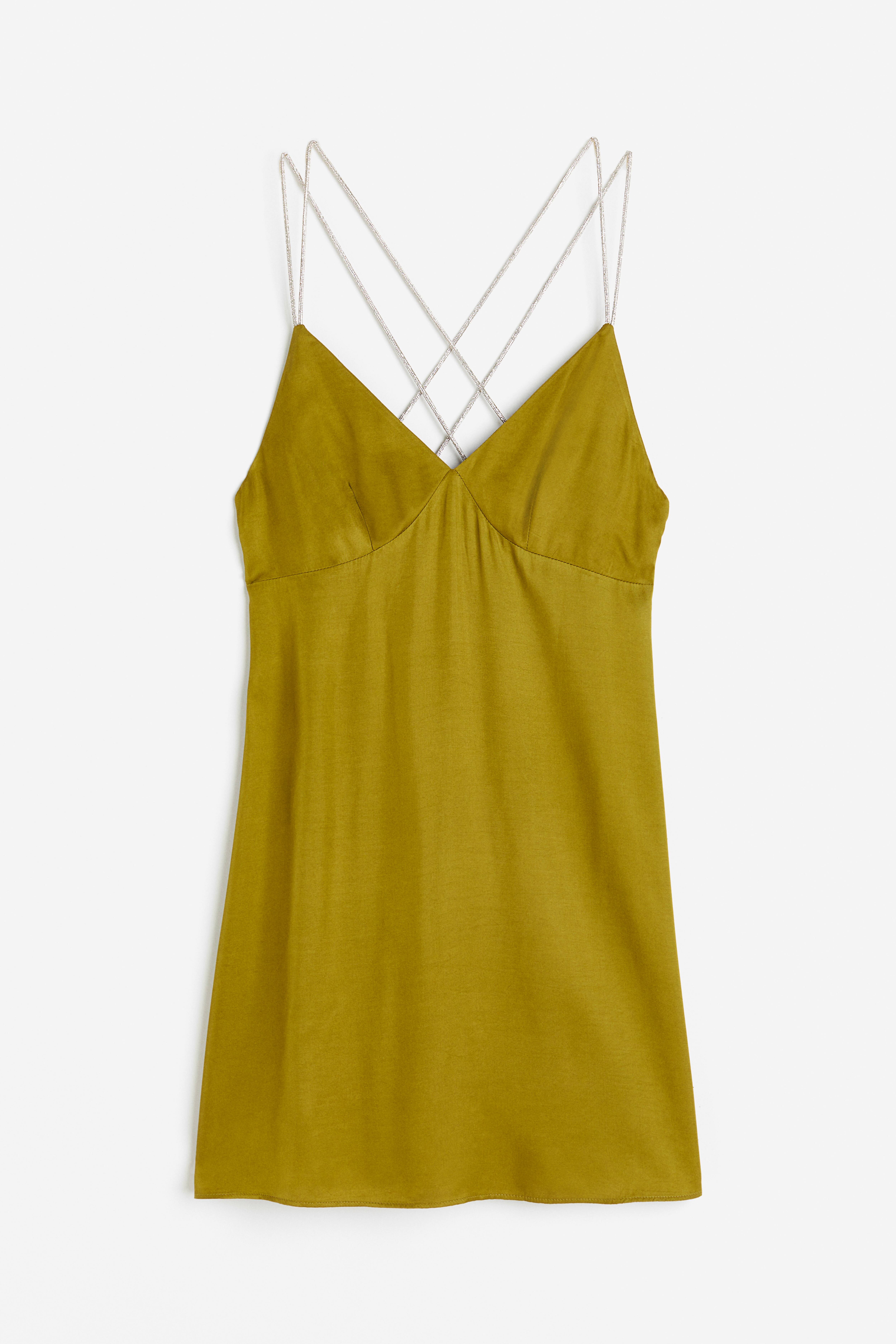 Canotta Donna PRETTODAY - Spalline In Cotone - Verde - Taglia XS
