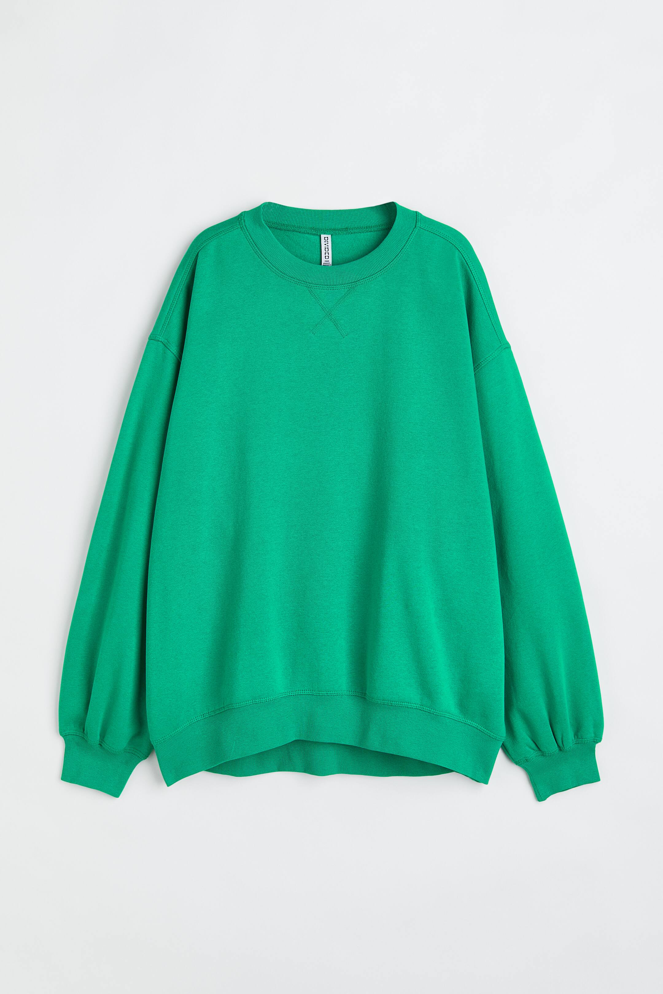 View larger image: Oversized sweatshirt - Green - Ladies | H&M 1