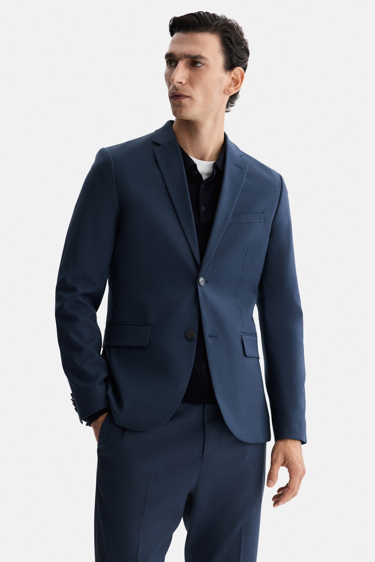 Slim Fit Jacket - Navy blue/Navy blue/Dark beige/Black/Dark brown/Dark grey/Beige - 1