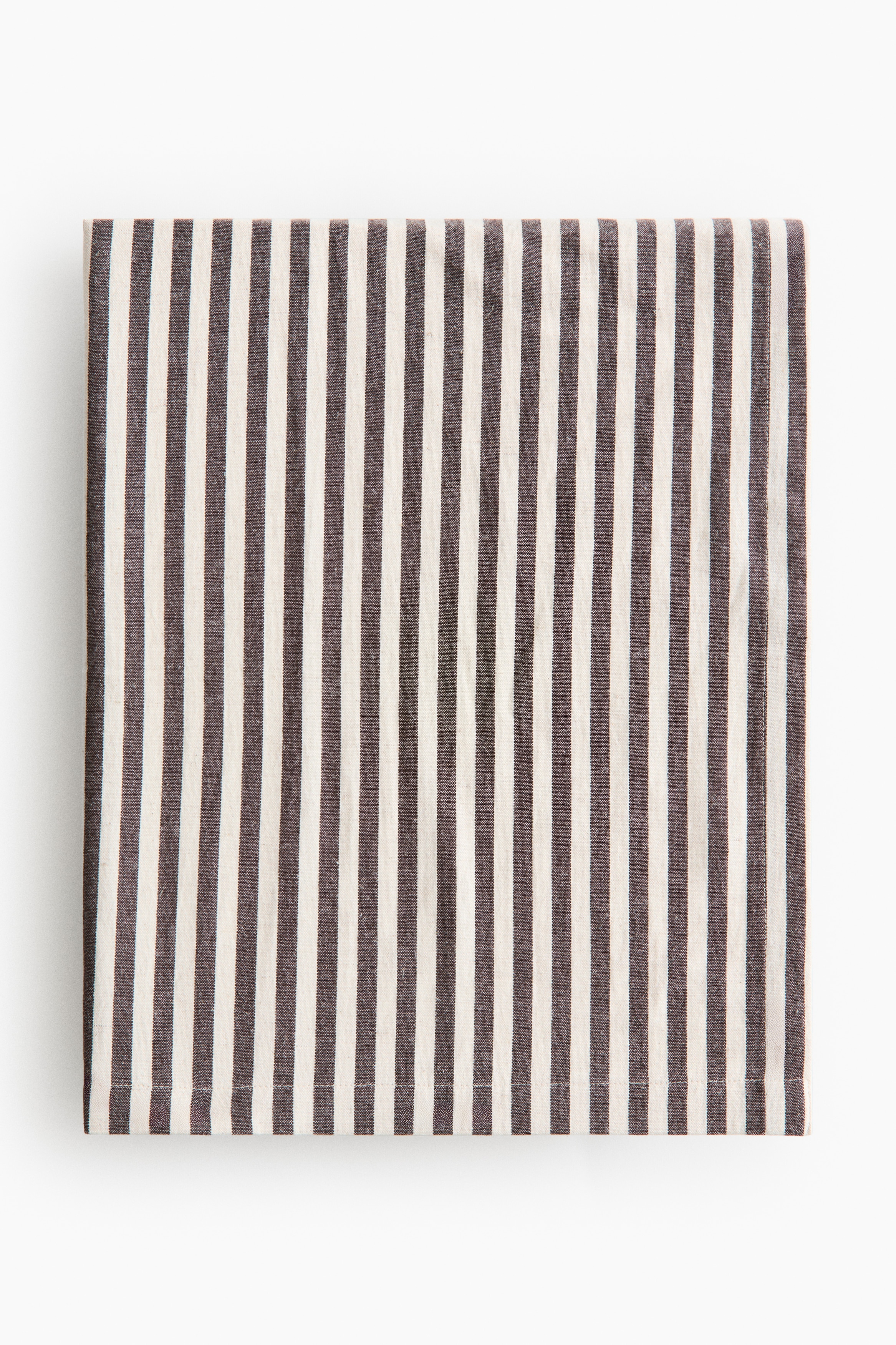 Linen-blend tablecloth - Dark brown/Striped/Orange/Striped/Beige/Striped/Light pink/Gingham check/Khaki green/Gingham check/Dark brown/Gingham check/Orange/Gingham check/Beige/Gingham check