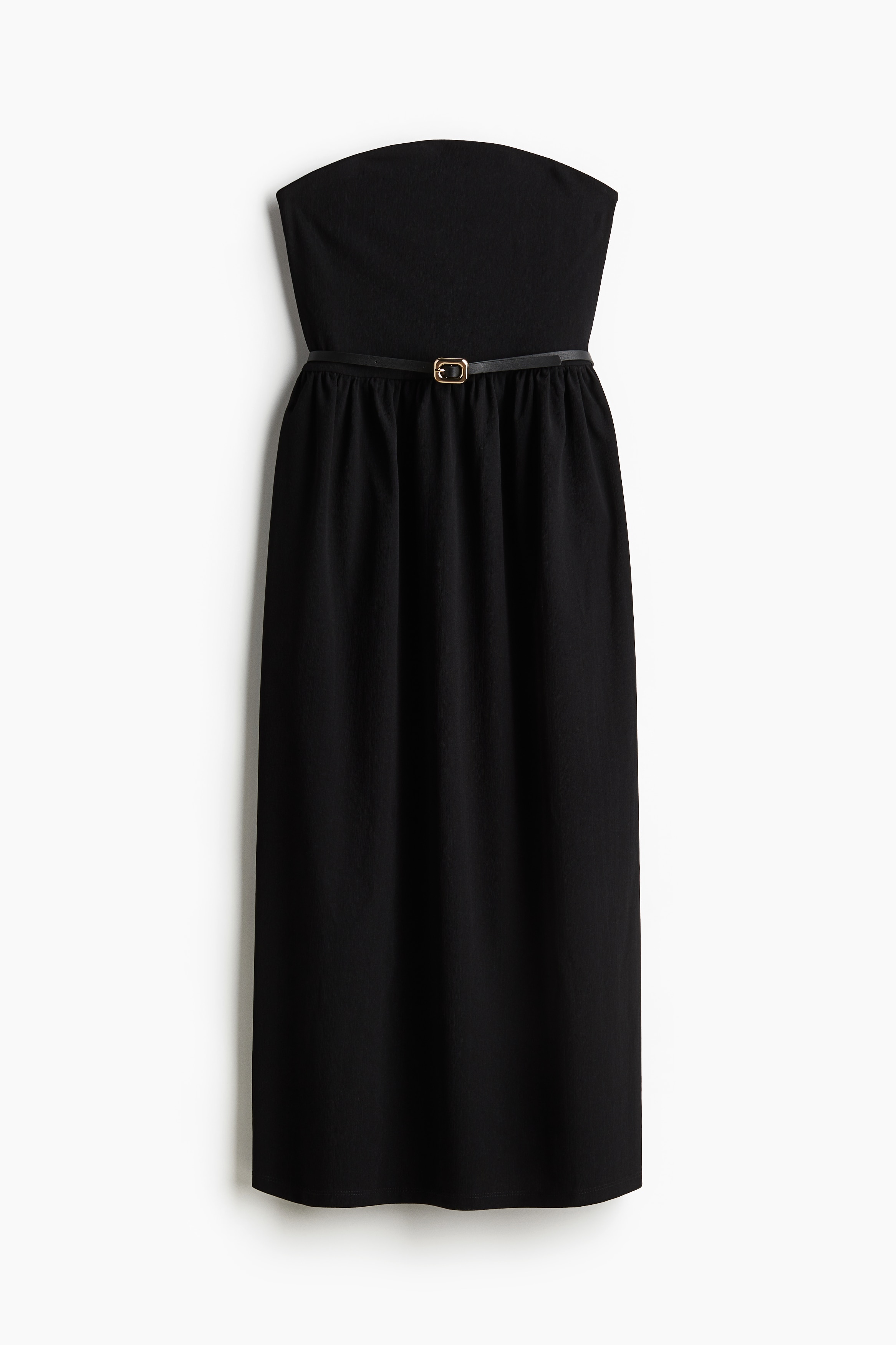 ベルテッド ベアトップワンピース - ブラック - レディース | H&M JP