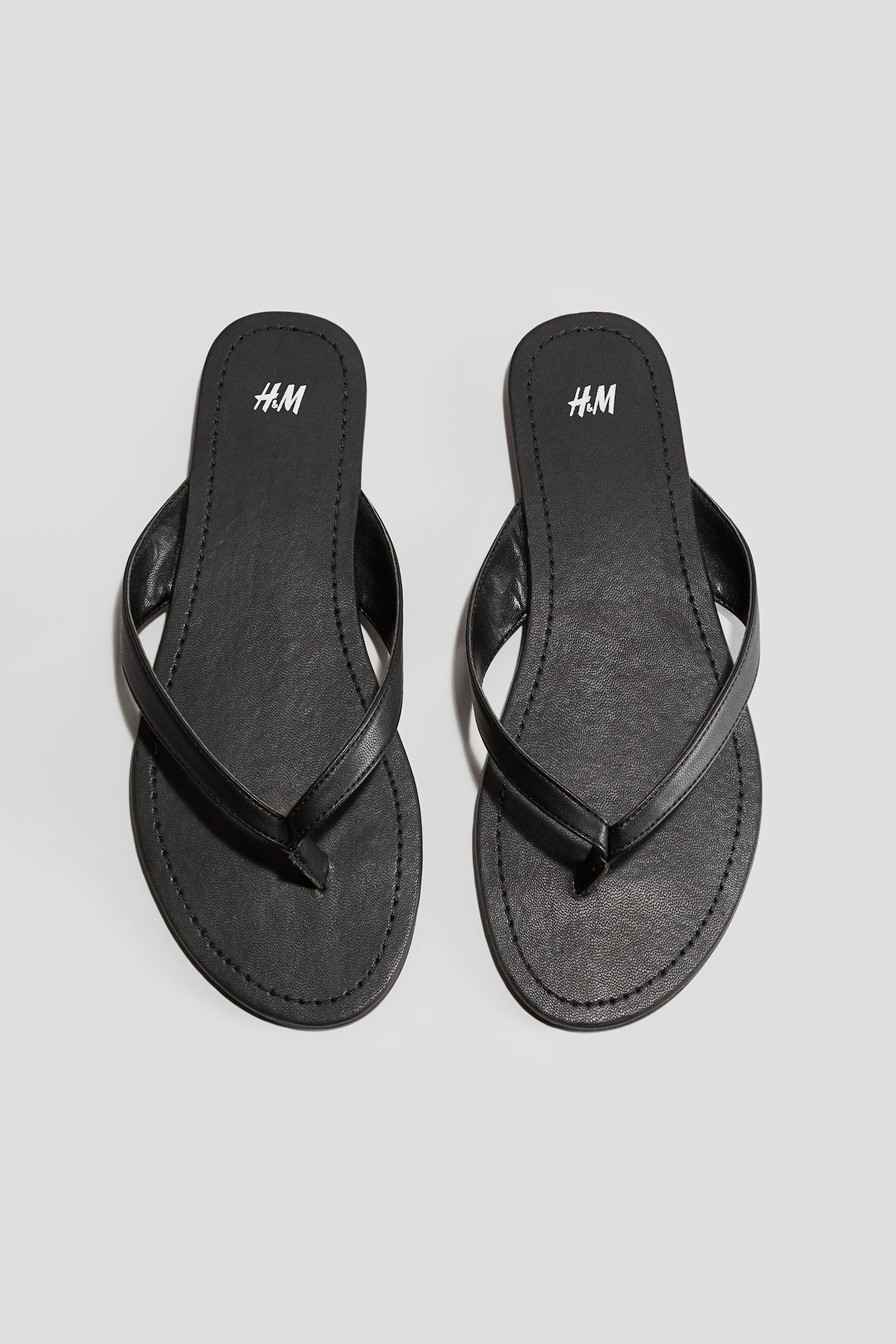 Flip-flops - Black/Gold-coloured - 2