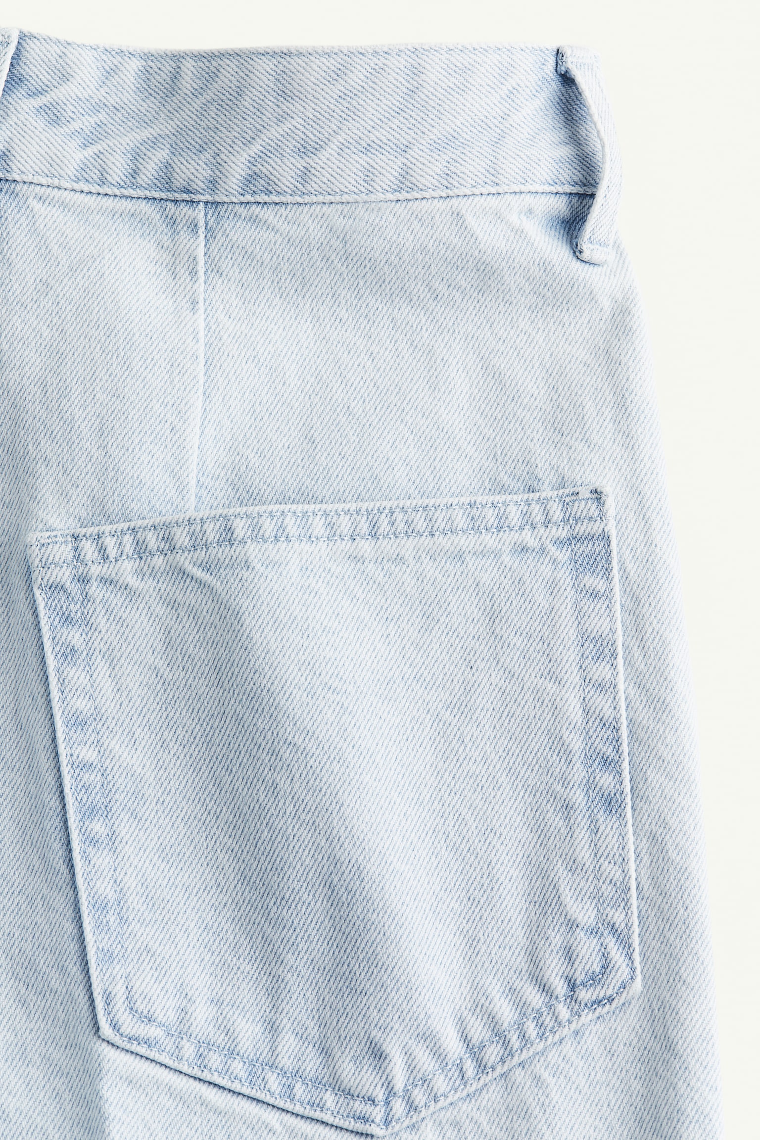 Straight High Fold-up jeans - Light denim blue - 3