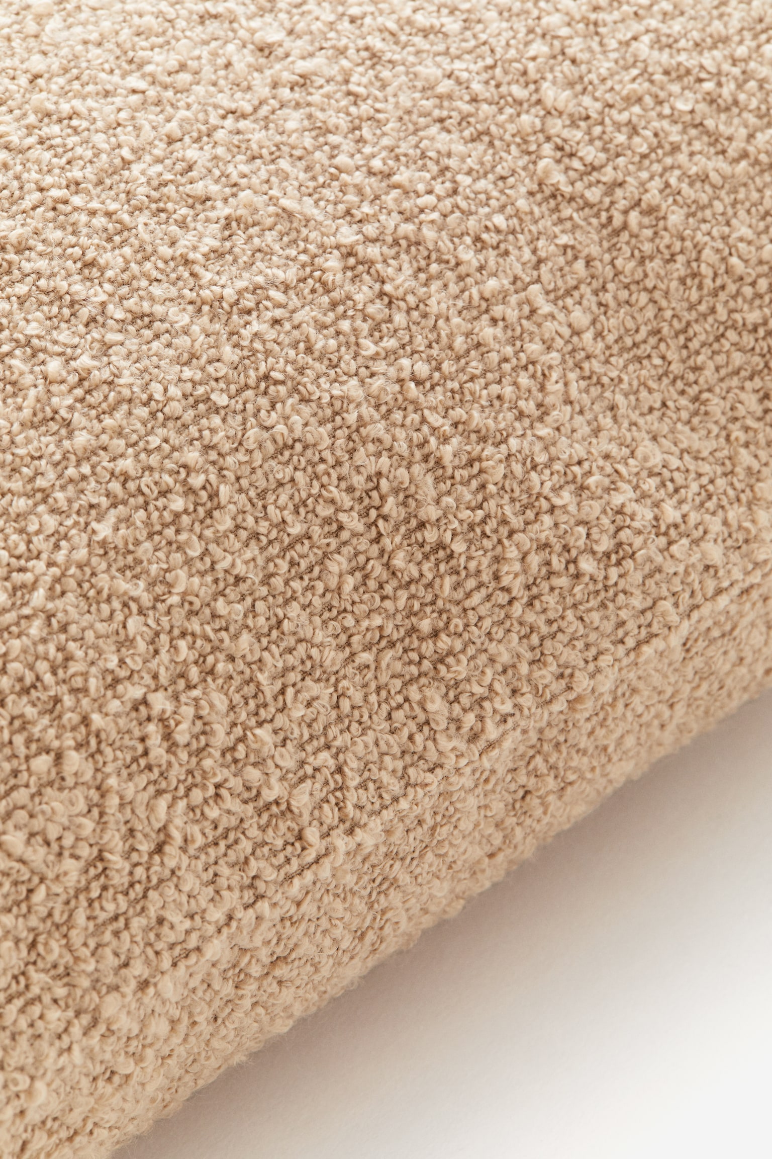 Bouclé cushion cover - Beige/White - 3