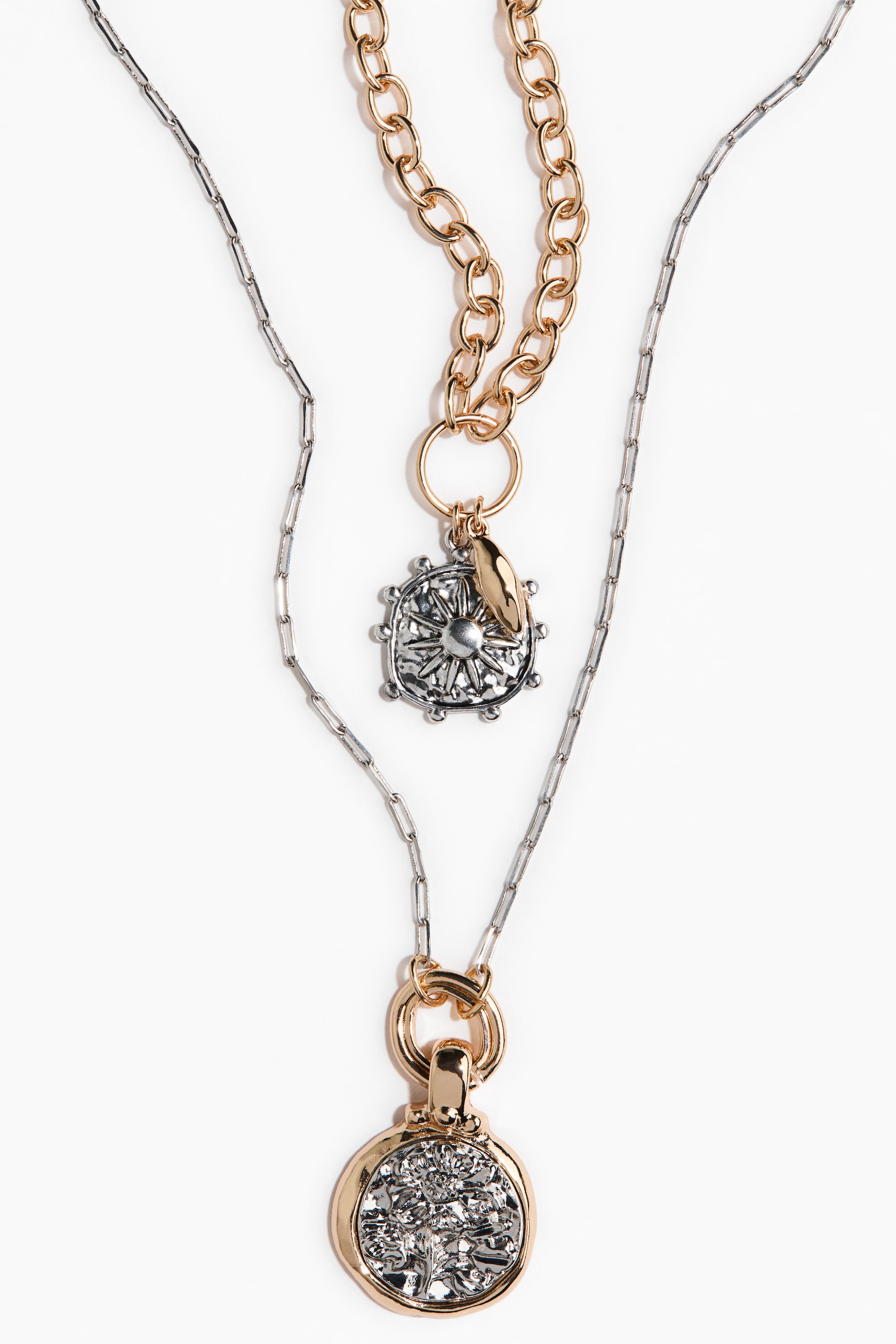 Double-Strand Pendant Necklace