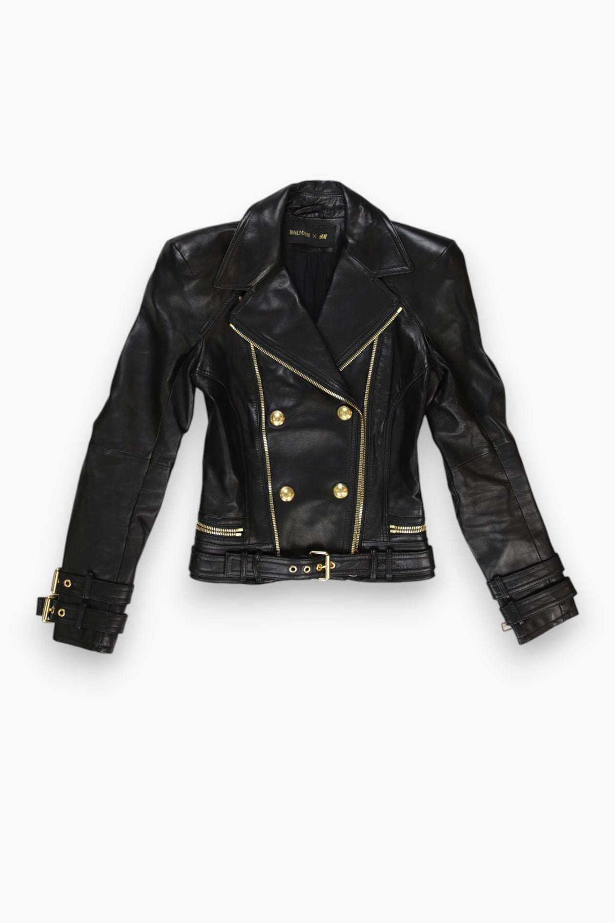 BALMAIN x H&M Jacket Size 34 EU Basic Black PRE-LOVED Ladies H&M GB