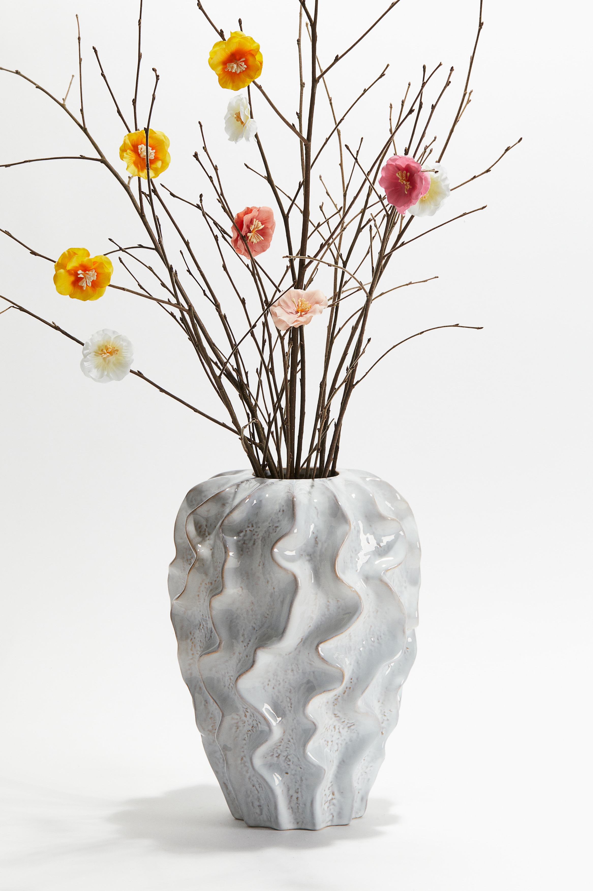 White/yellow 3-pack Flower Decorations at H&M Home | H&M US