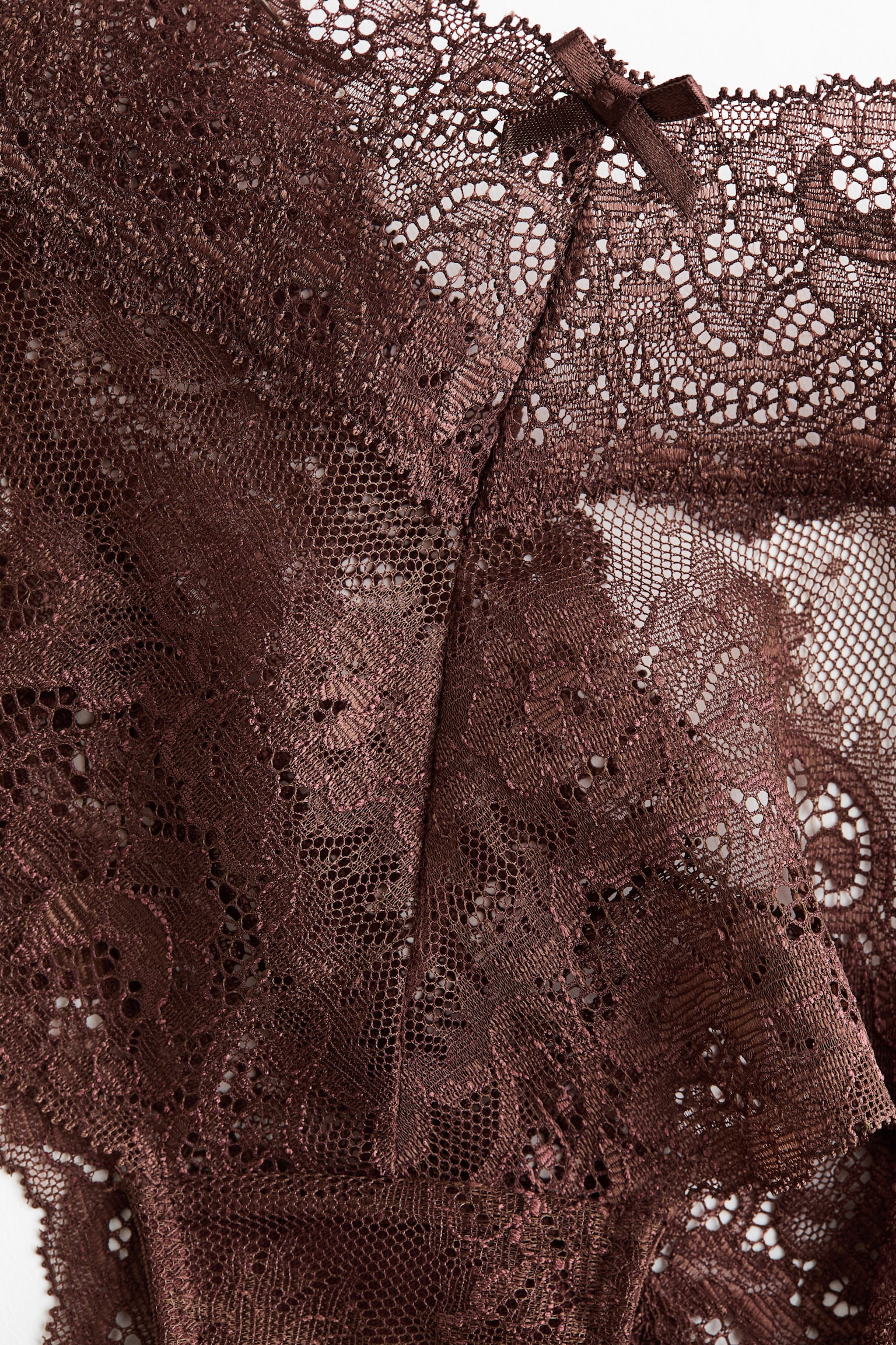 2-pack lace hipster briefs - Dark brown/Black/Light pink - 3