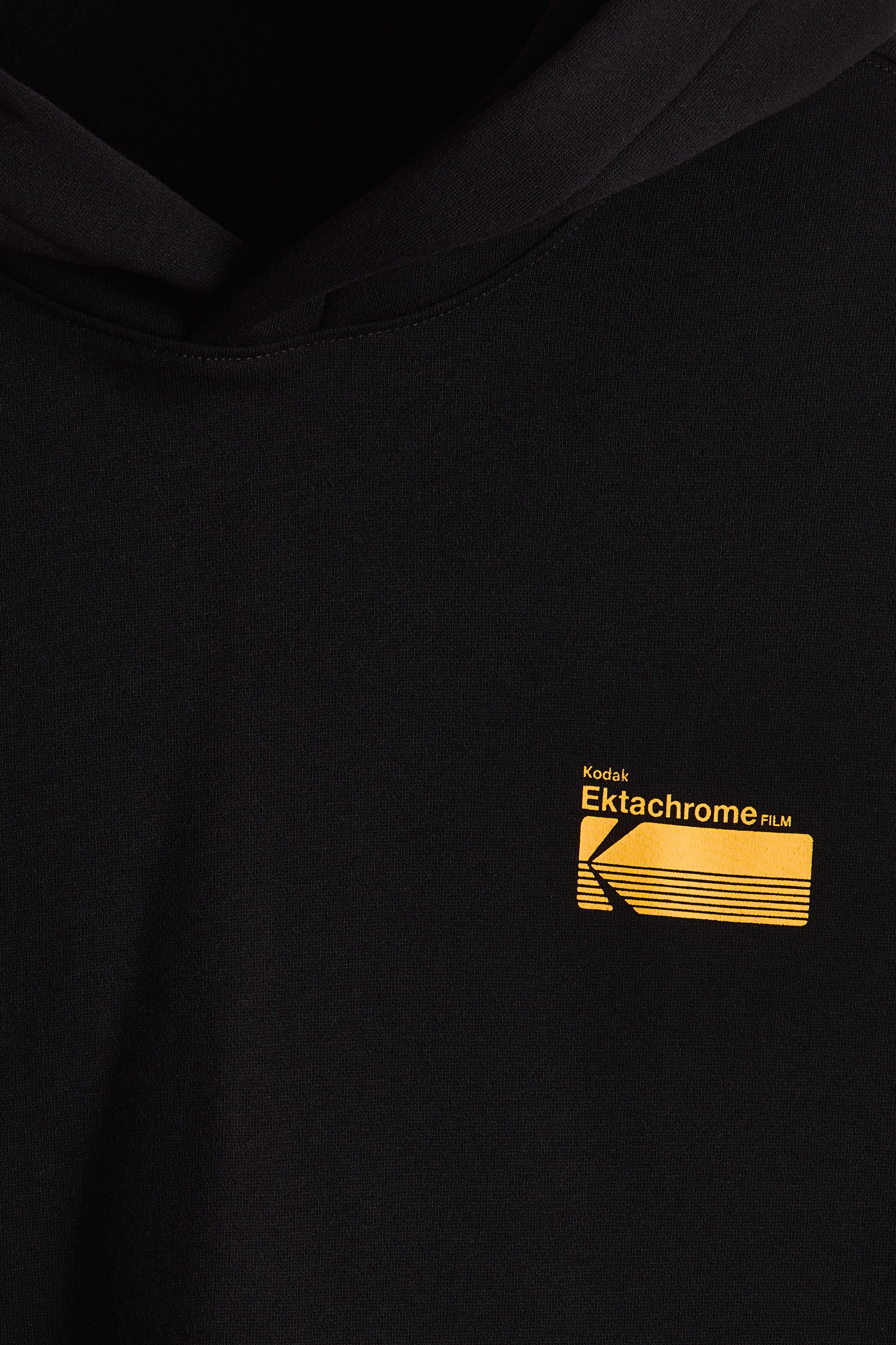 View larger image: Loose Fit Printed hoodie - Black/Kodak - Men | H&M IN 3