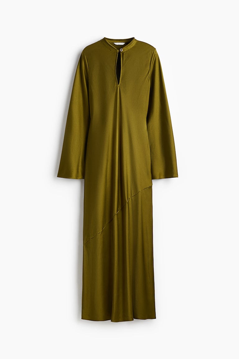 Long dress Olive green Ladies H&M GB