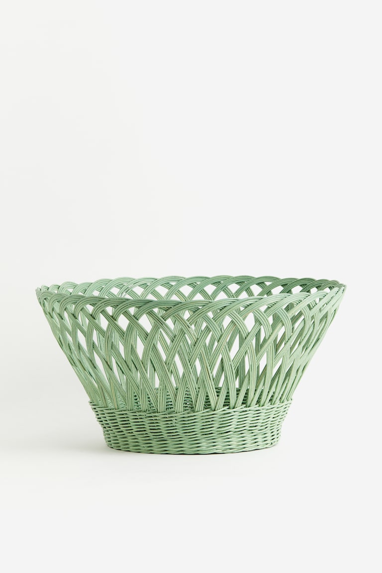 Green Large Rattan Storage Basket at H&M Home | H&M US