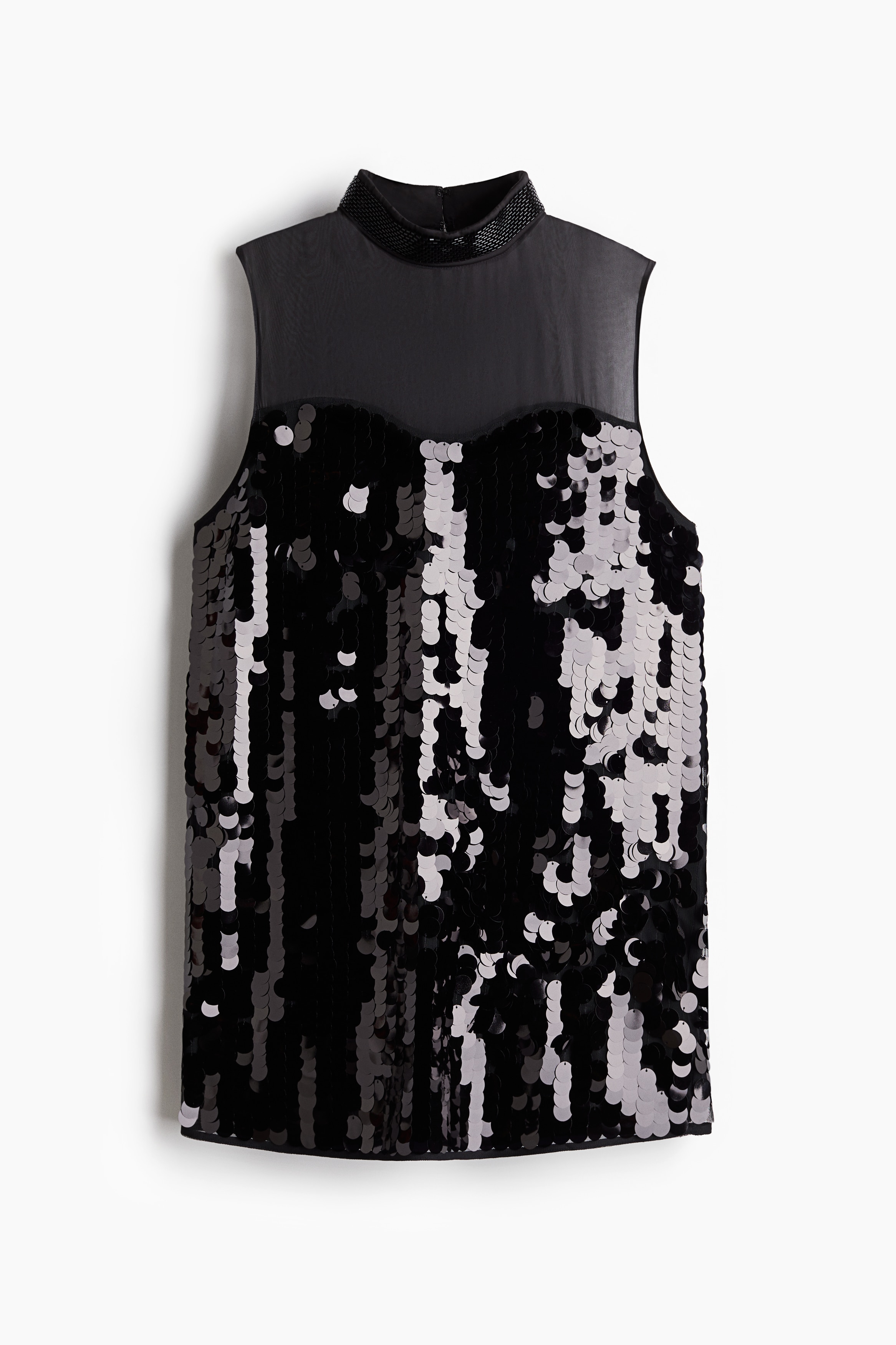 Sequined mini dressModel