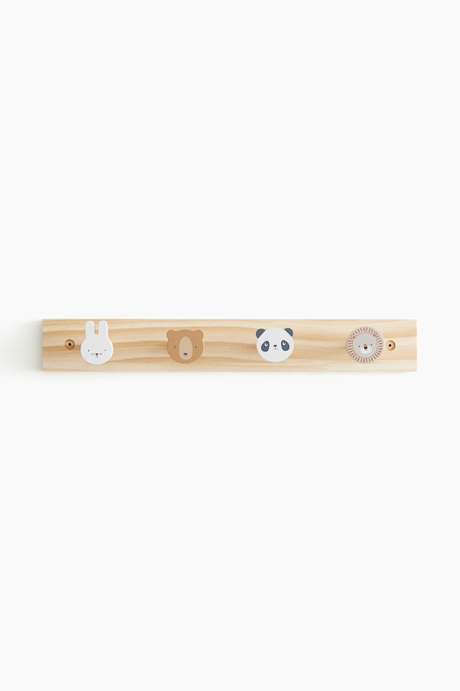 Beige/Animals Wooden hanging rack at H&M Home | H&M GB