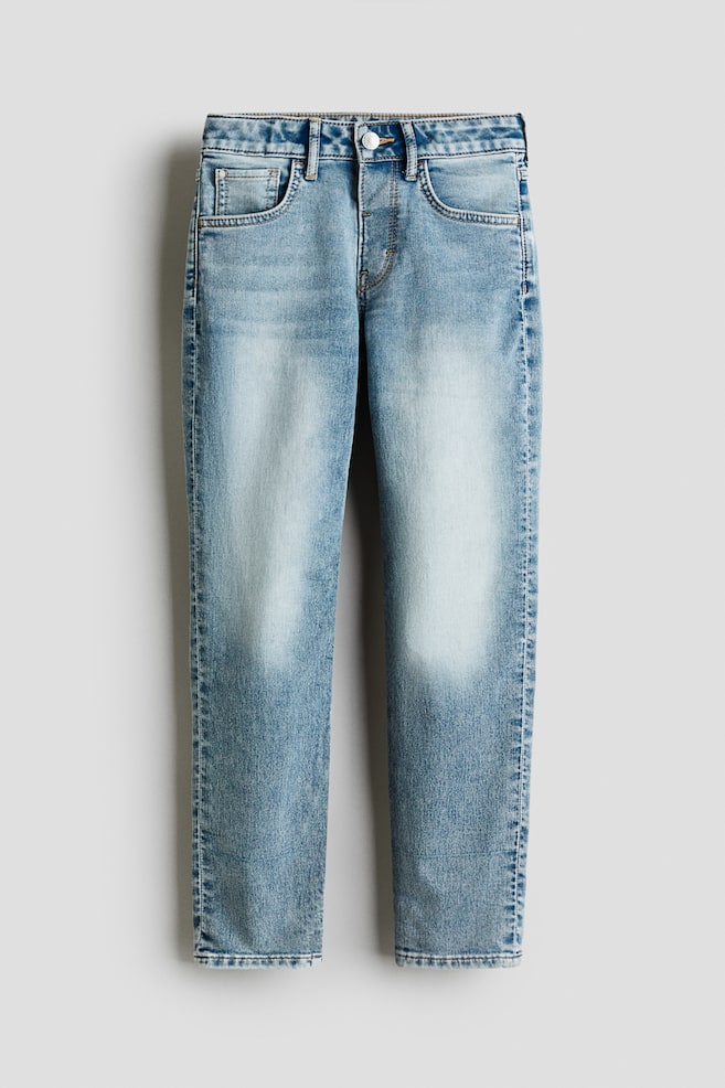 Relaxed Tapered Fit Jeans - Light denim blue/Washed denim grey/Denim blue - 1