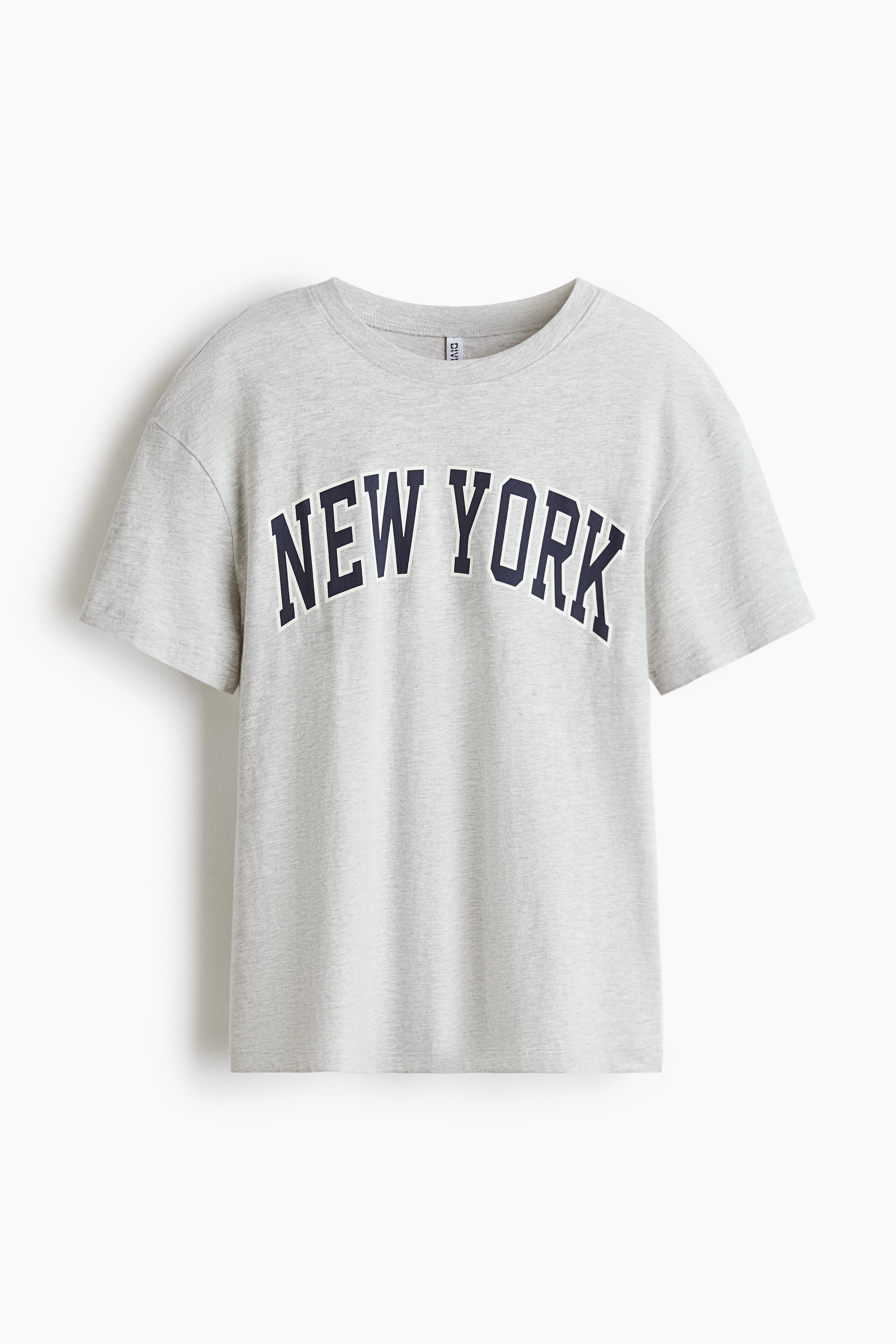 Loose-Fit T-Shirt - Light gray melange/New York - Ladies