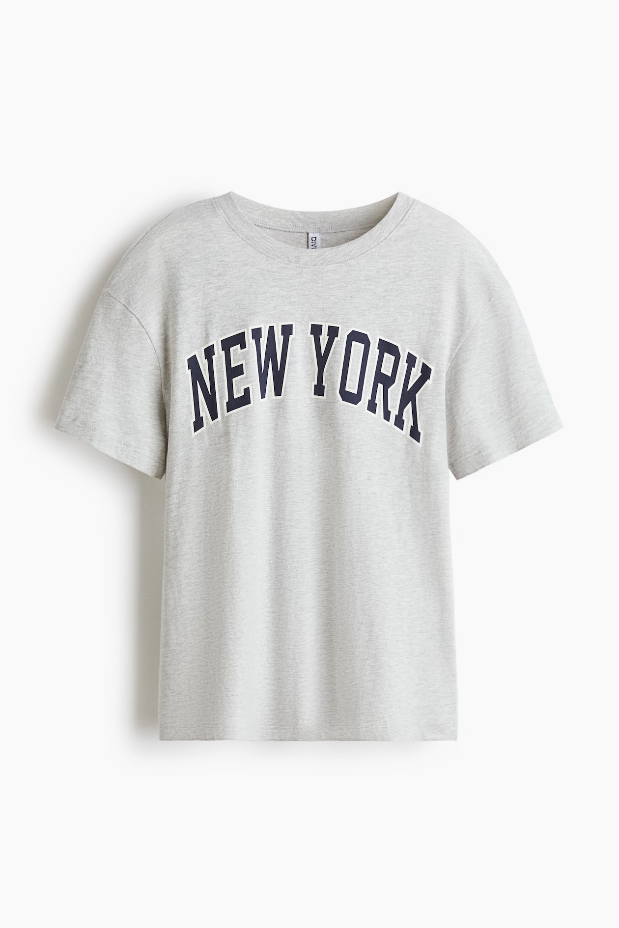 Loose-Fit T-Shirt Light gray melange/New York Ladies H&M US