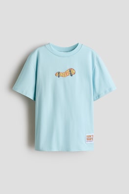 T-shirt i bomull med tryck
