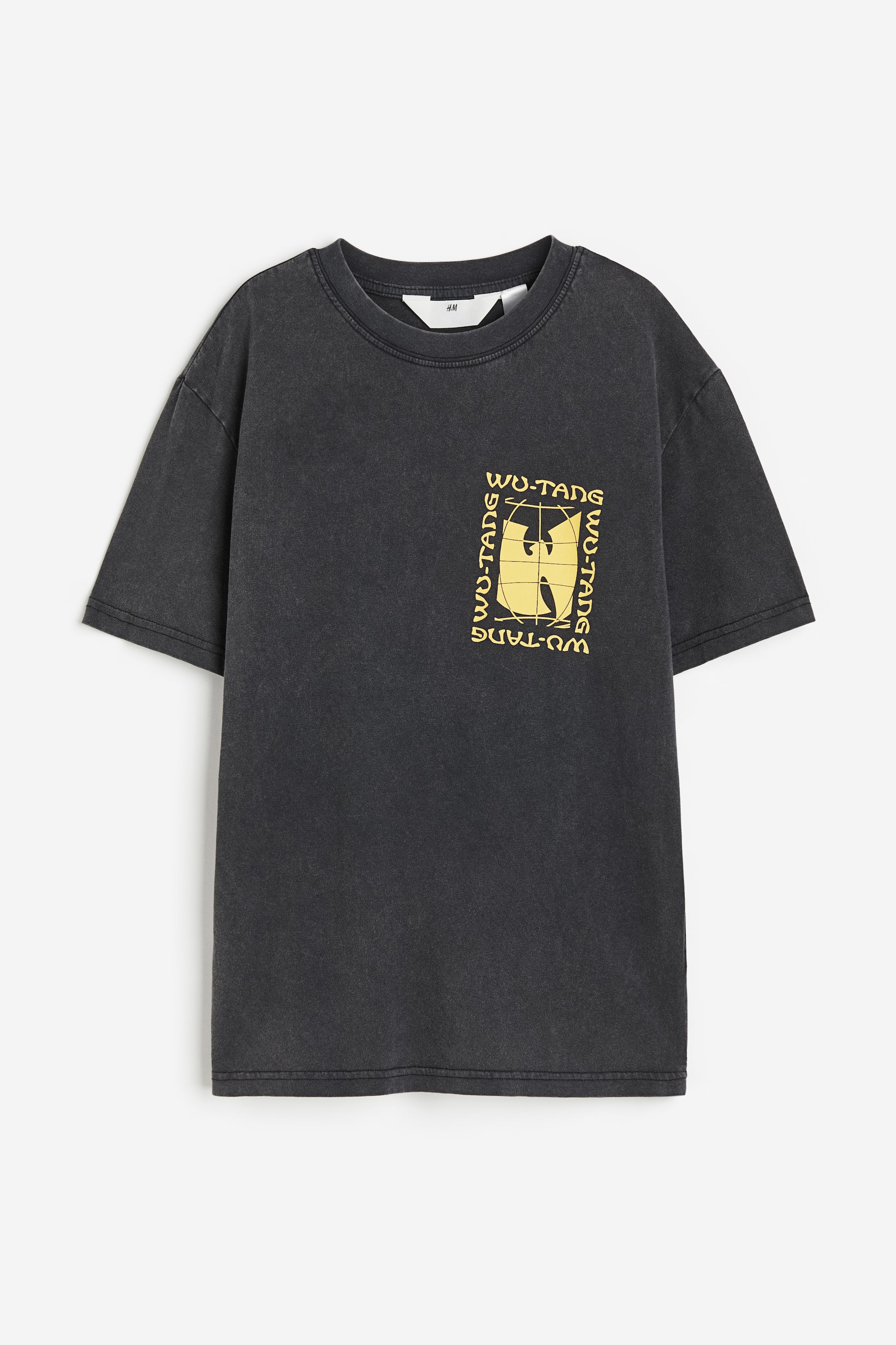 T-shirt met print - Ronde hals - Korte mouwen - Zwart/Wu-Tang Clan -  KINDEREN | H&M NL