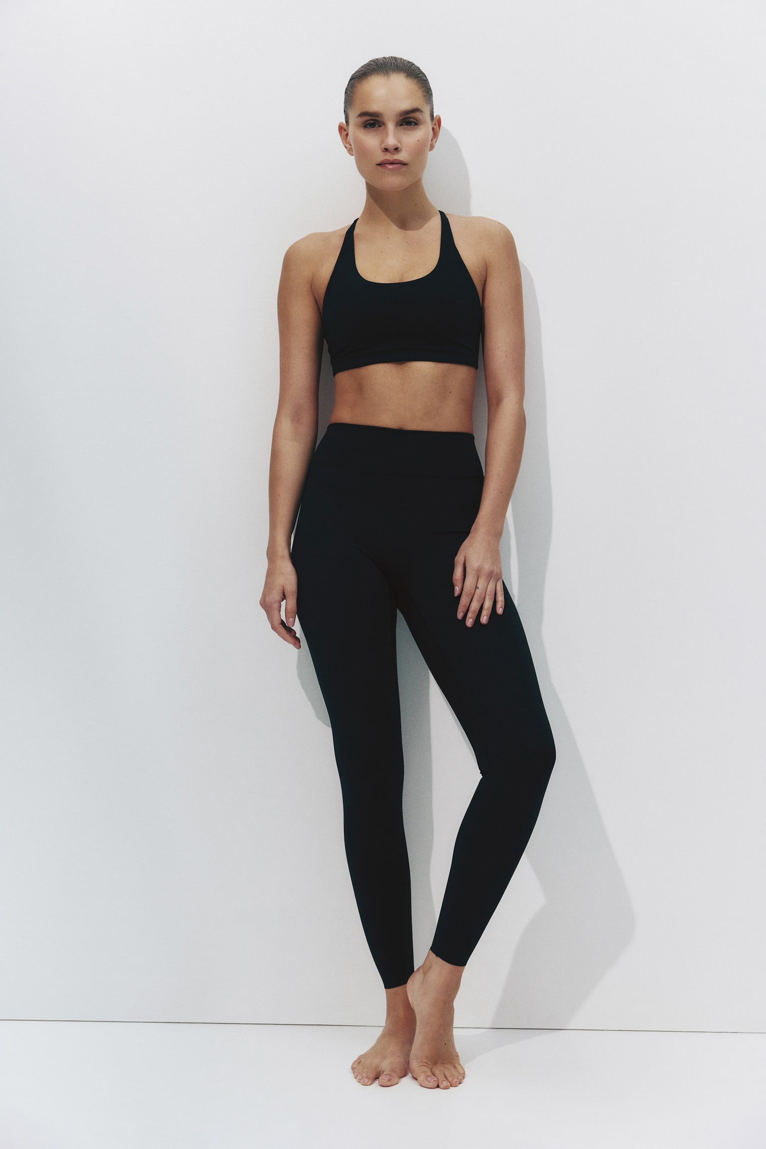 Женские леггинсы H&M SculptMove™ Leggings, цвет: Чёрный — фото 3