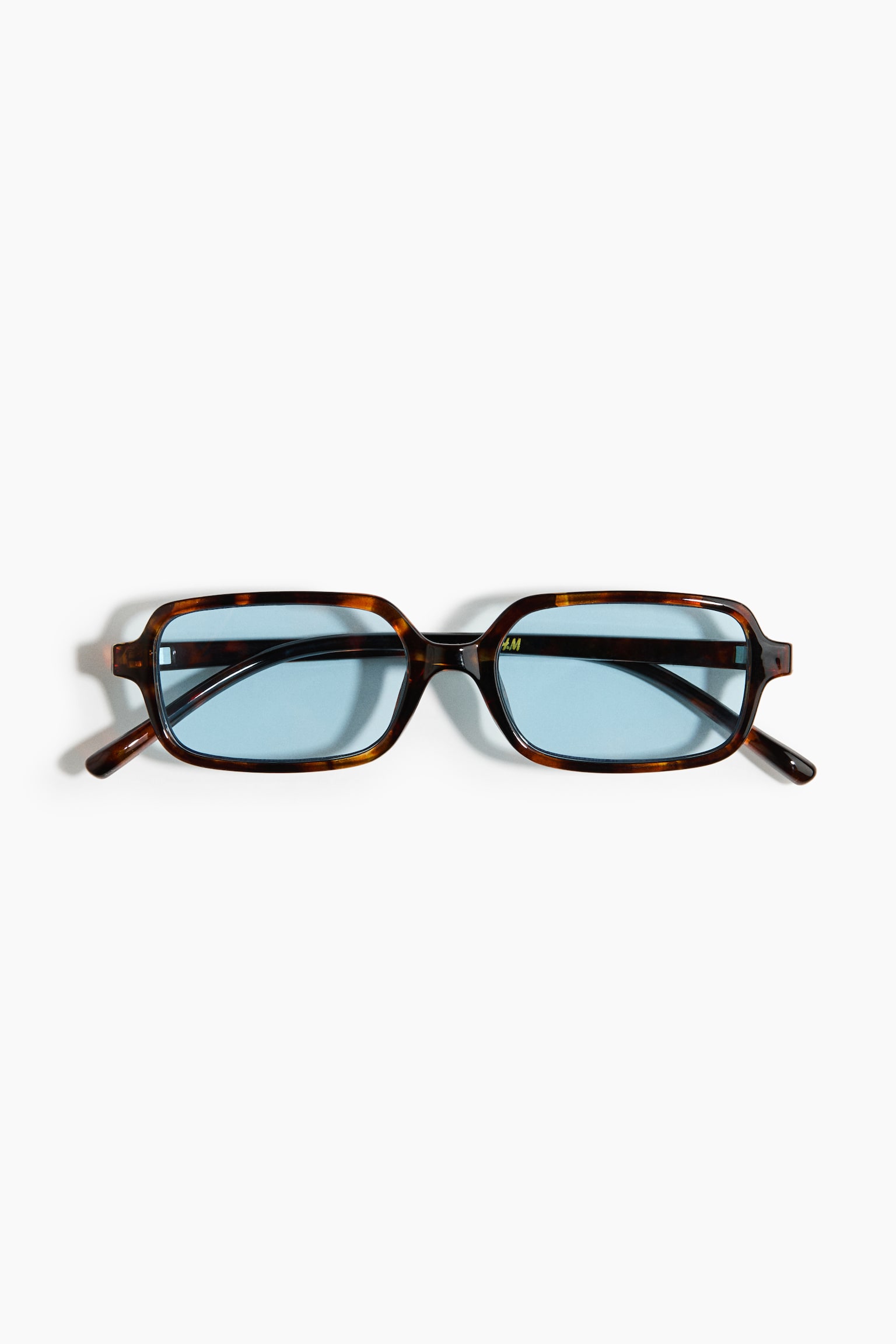 Rectangular sunglasses - Brown/Tortoiseshell pattern - 1