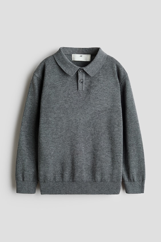 Детские свитеры H&M Cotton Polo Sweater