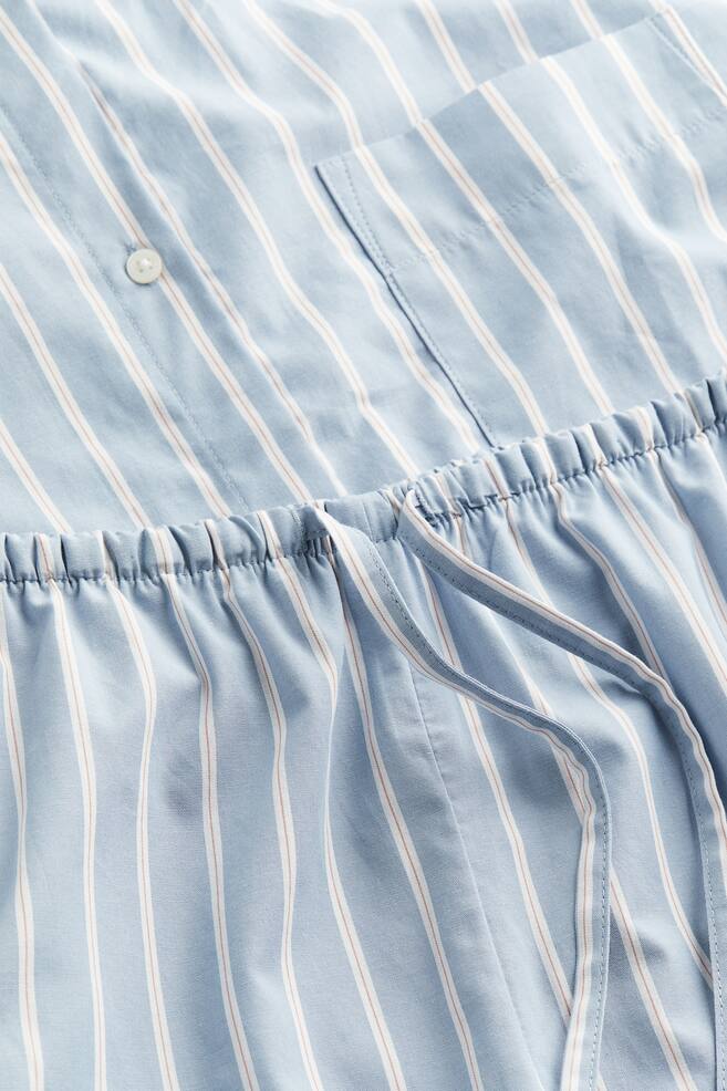 Pyjama shirt and bottoms - Blue/Striped/Blue/Striped - 4