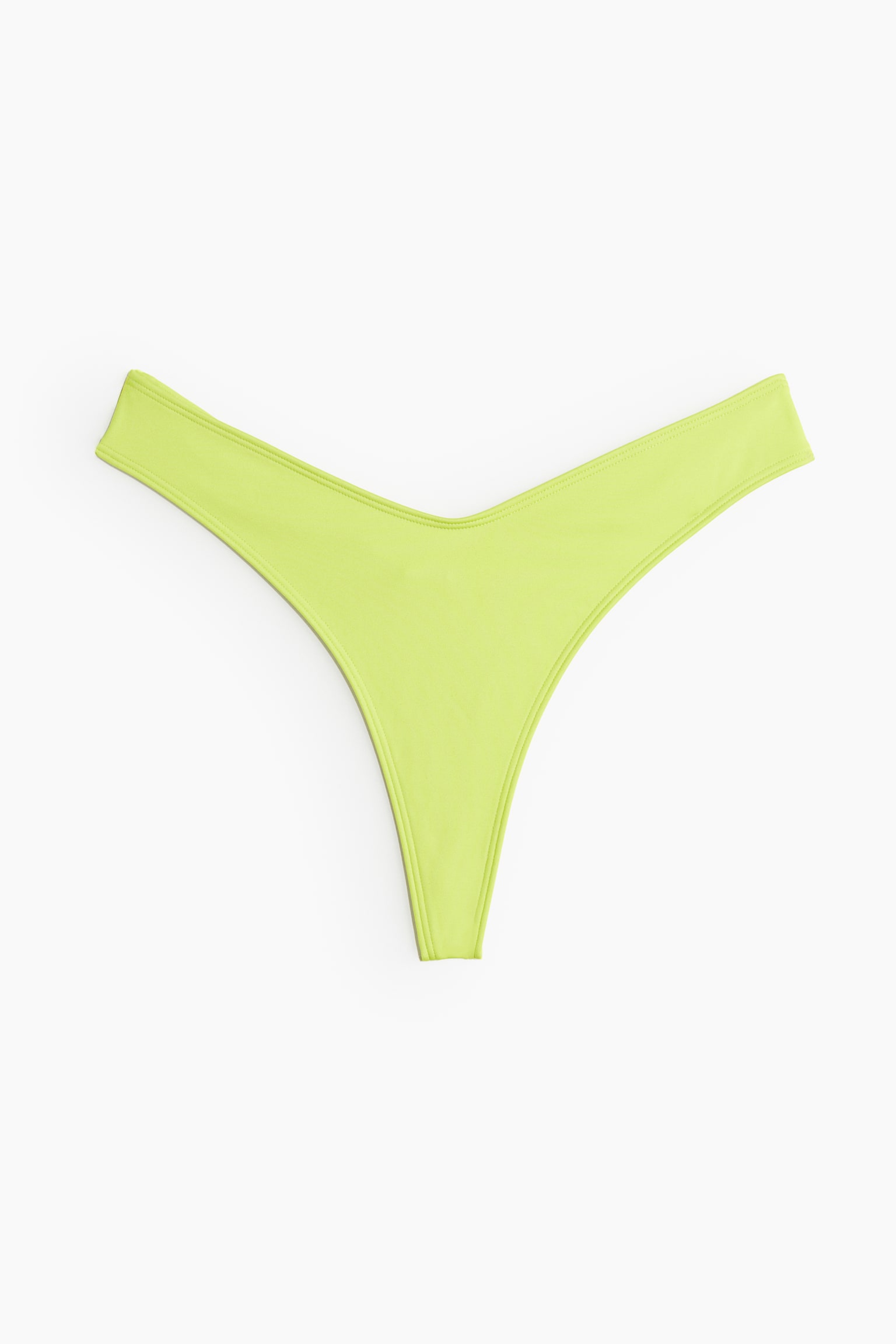 Tanga Bikini Bottoms - Neon green/Black - 2