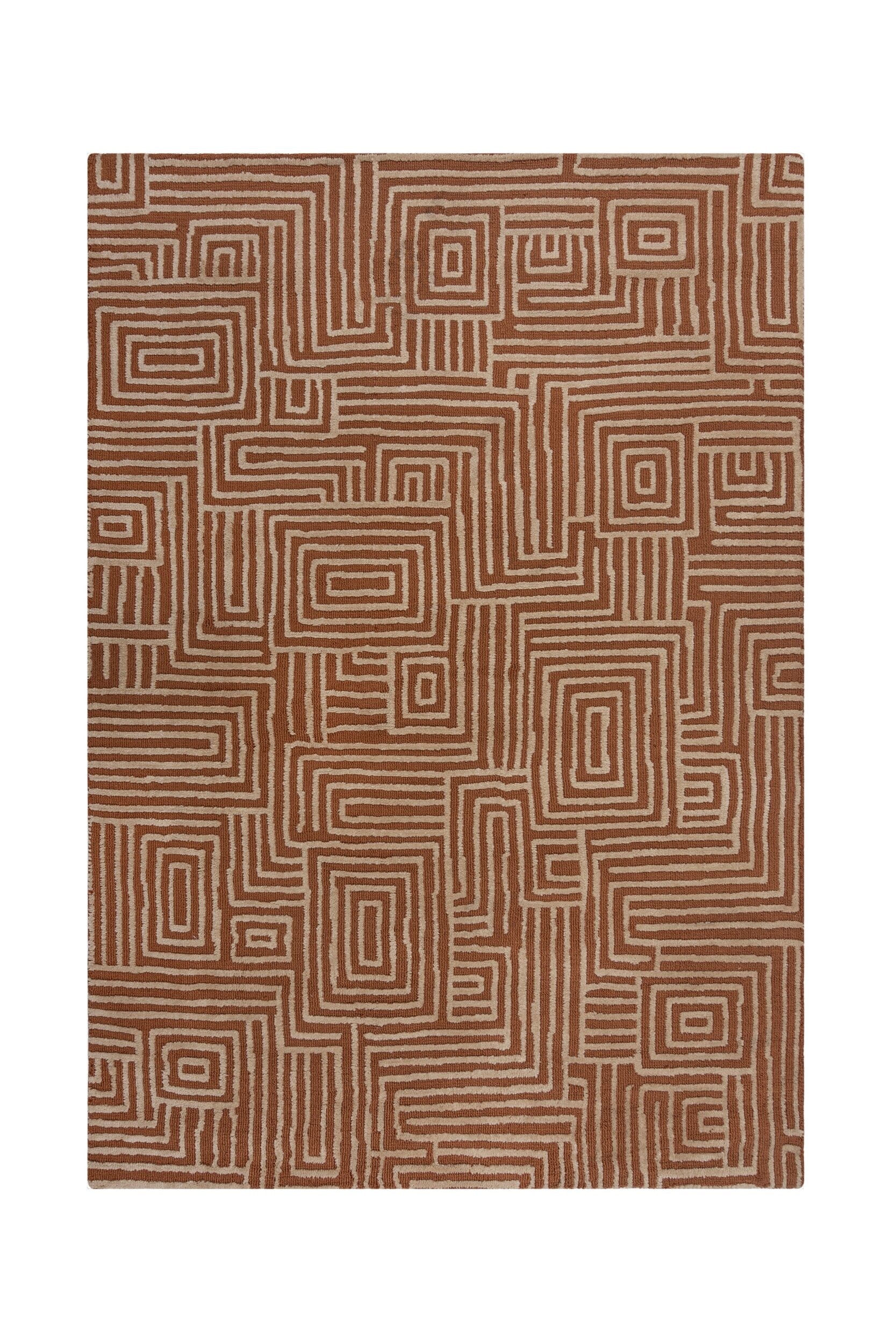 Tapis Mondial Kylo À L'aspect De Laine - Terre Cuite