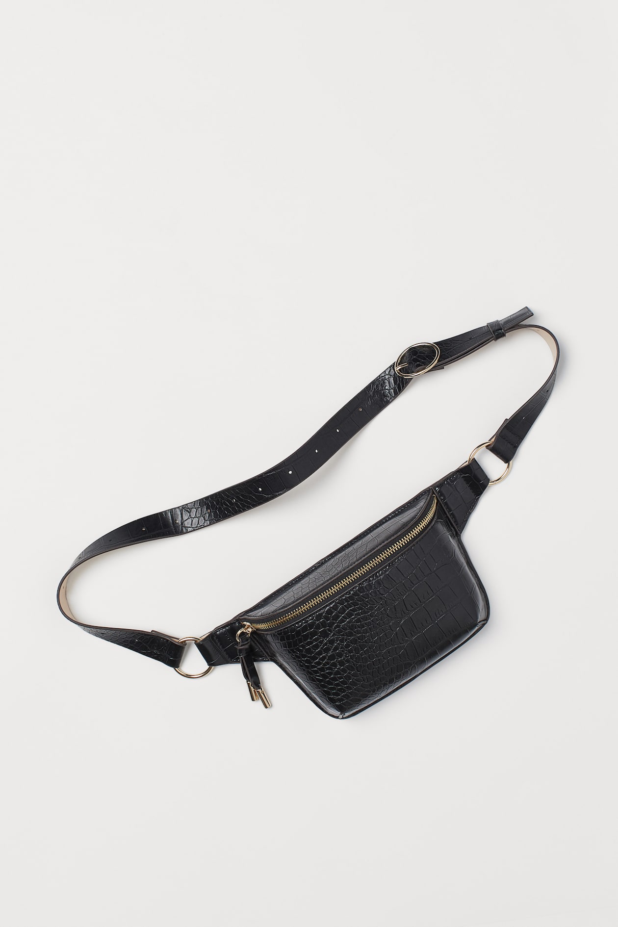 Hüfttasche Schwarz/Krokomuster DAMEN H&M CH