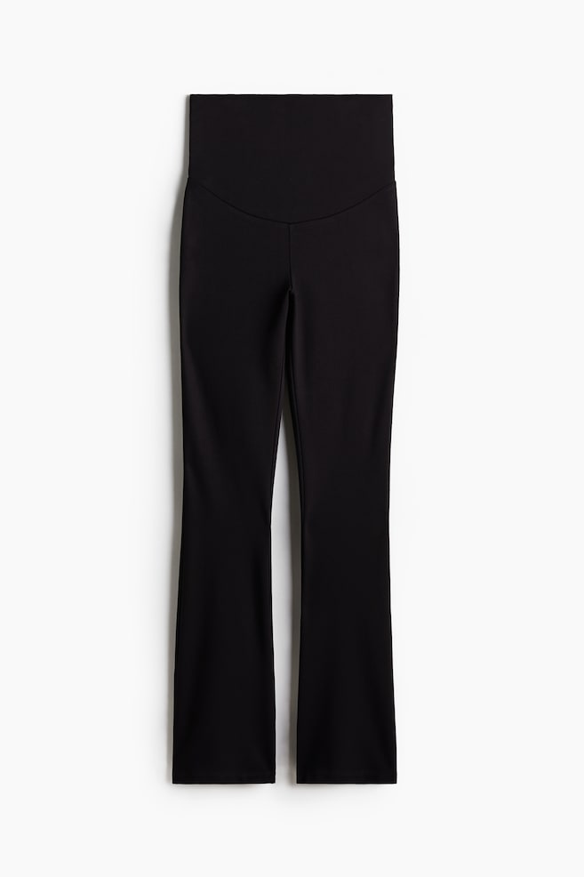 MAMA Pantaloni svasati in jersey - Nero - 1