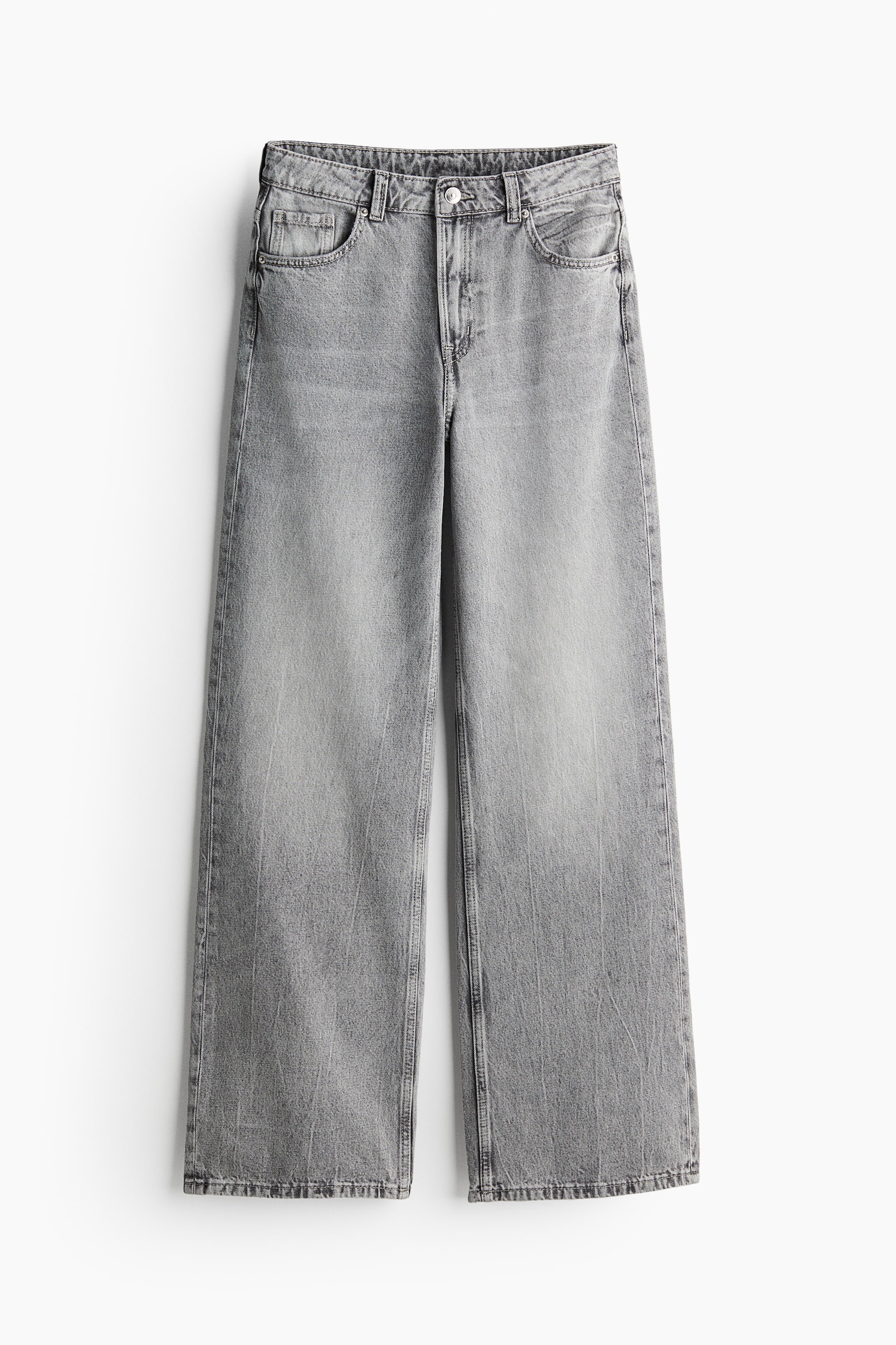 Wide High Jeans - Grey - Ladies | H&M GB 6