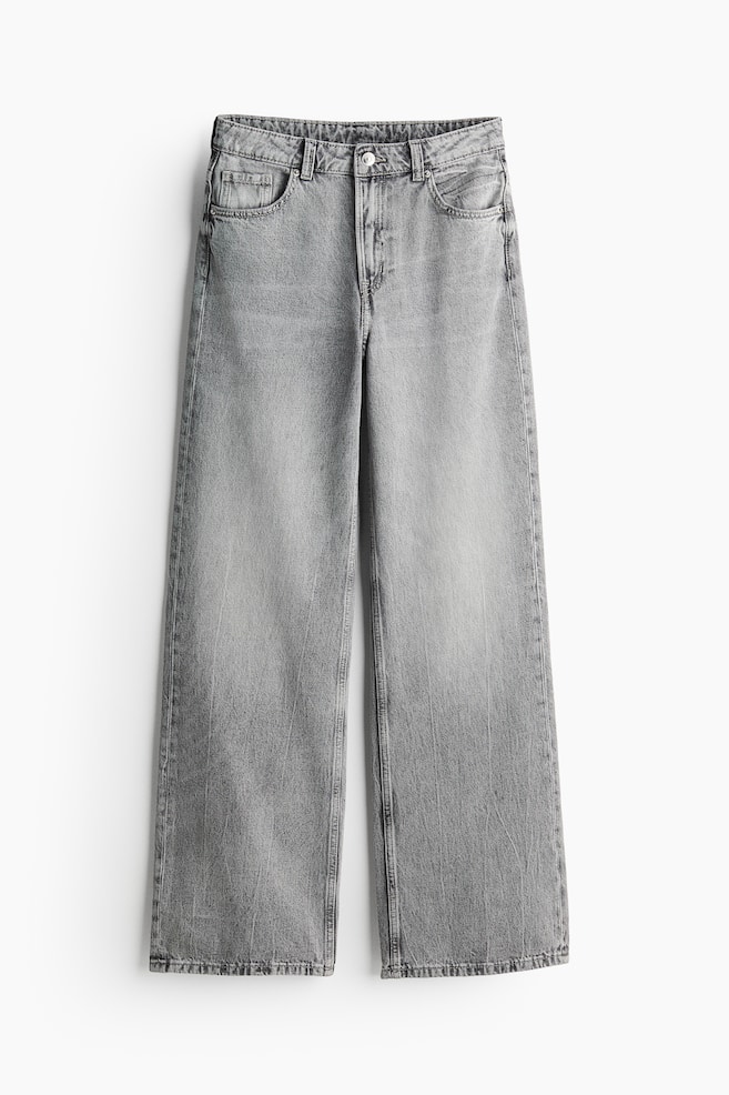 Bleecker High Rise Wide Leg Jeans - Gray/Denim blue/Dark denim blue/Dark denim blue/Dark denim blue/Light beige/Light denim blue/Light gray/Light denim blue/Denim gray/Denim blue/Black/Dark denim blue/pinstriped - 1