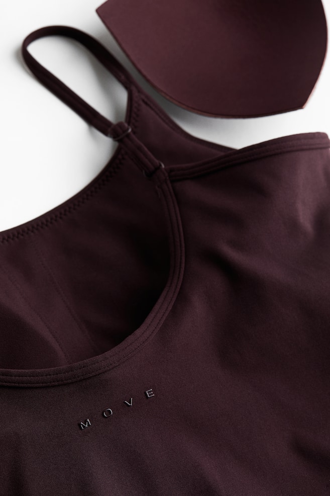 Shelf-Bra Sports Tank Top with SoftMove™ - Chocolate plum/Black/Ivory/Lilac/Butter yellow/Light maroon - 5