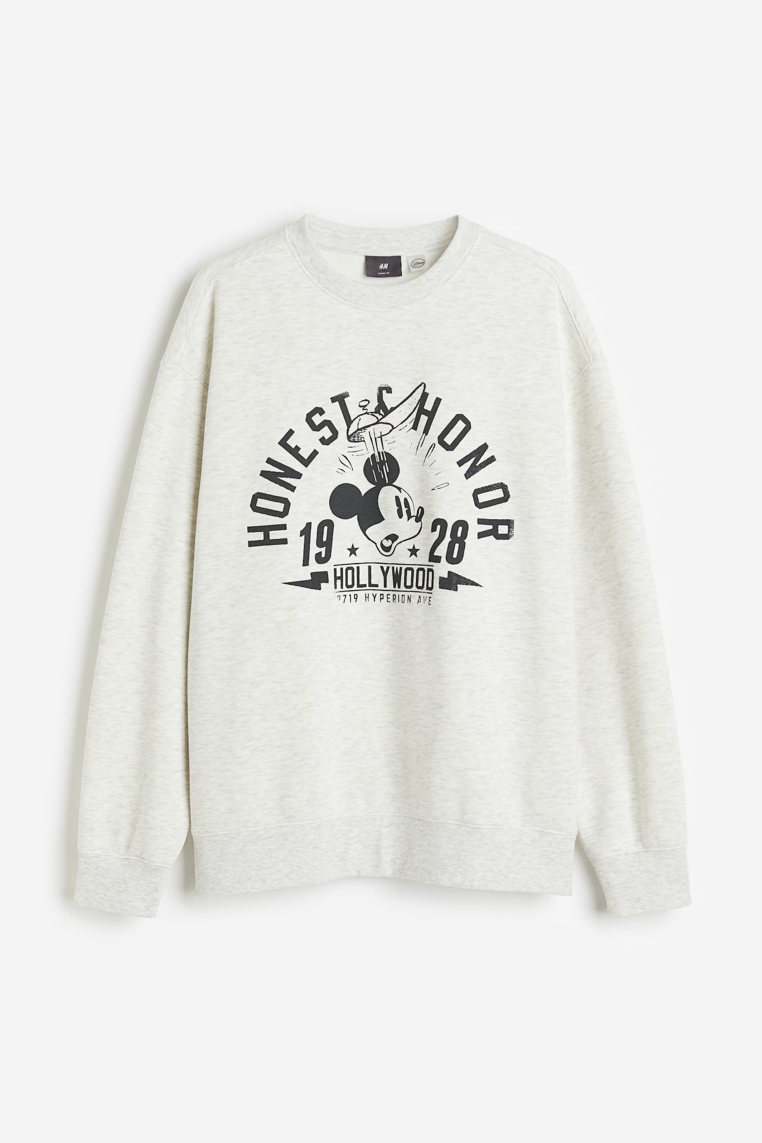 Loose Fit Sweater - Grey marle/Mickey Mouse/Black/Discovery Channel/Cream/The Notorious B.I.G./Black/Aaliyah/Brown/Pokémon/White/Keith Haring/Navy blue/Snoopy/White/South Park/Black/Scarface - 1