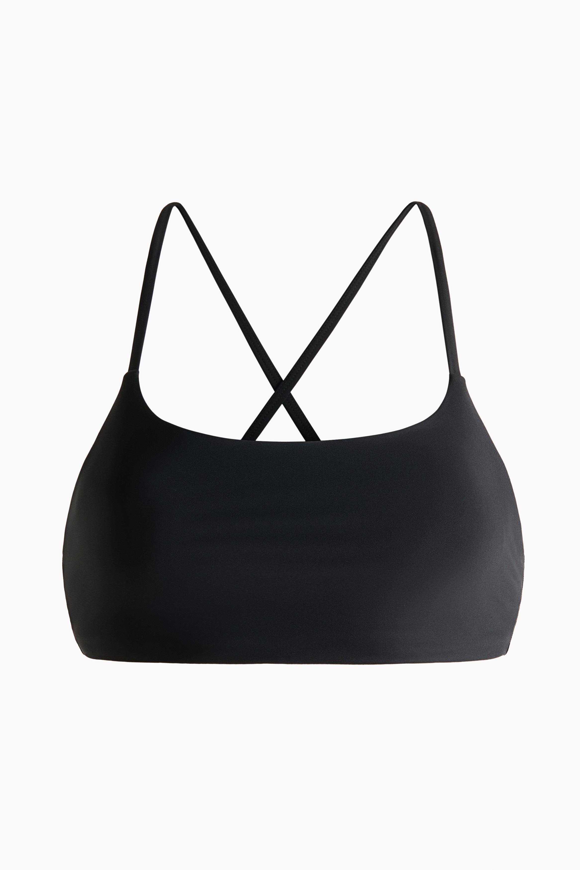 Sports Bikini Top - Black/Eggplant