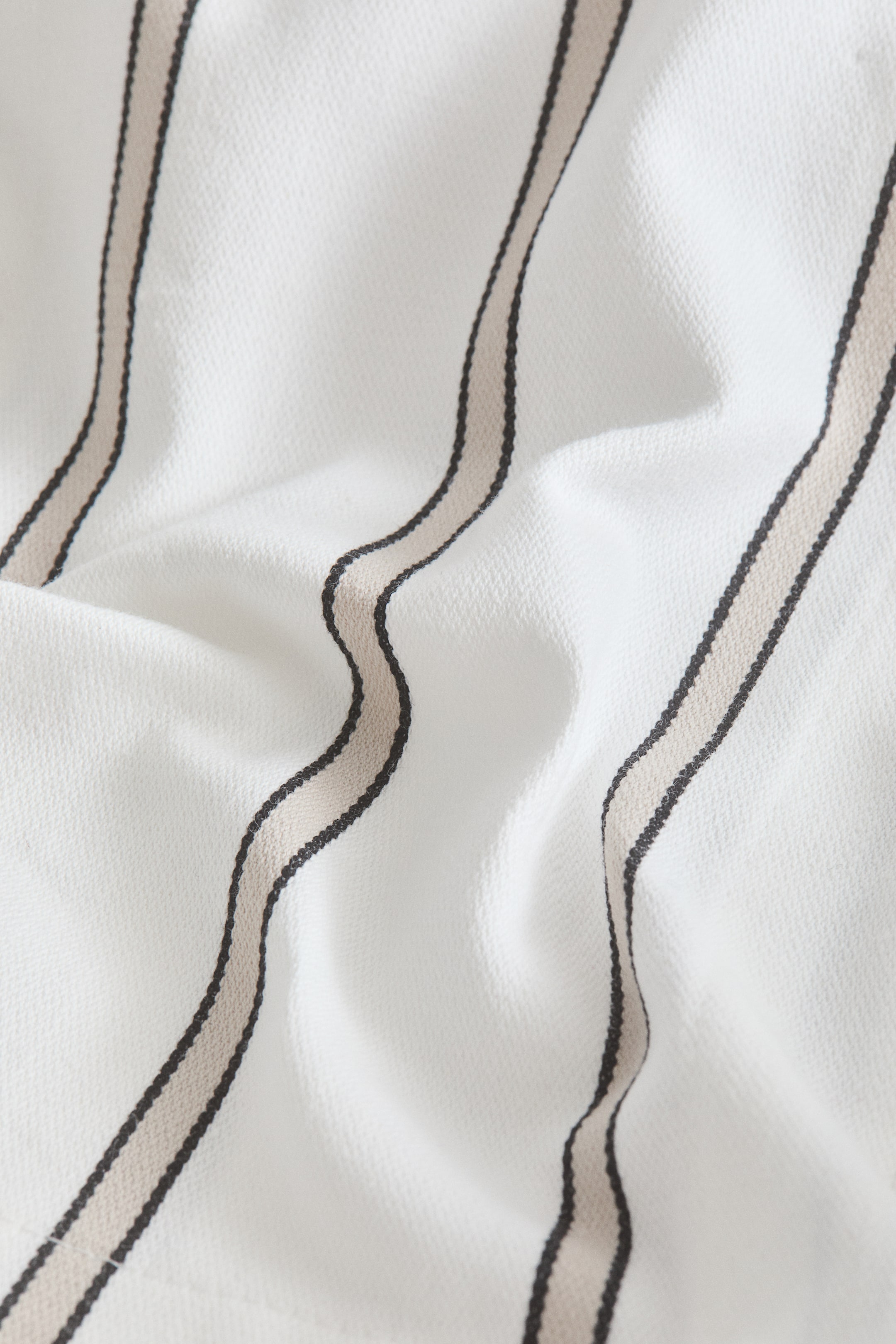 Striped Cotton Sateen Tablecloth