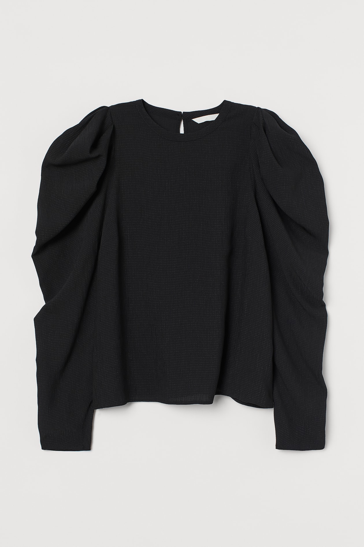 Puff-sleeved Blouse - Black - Ladies | H&M US