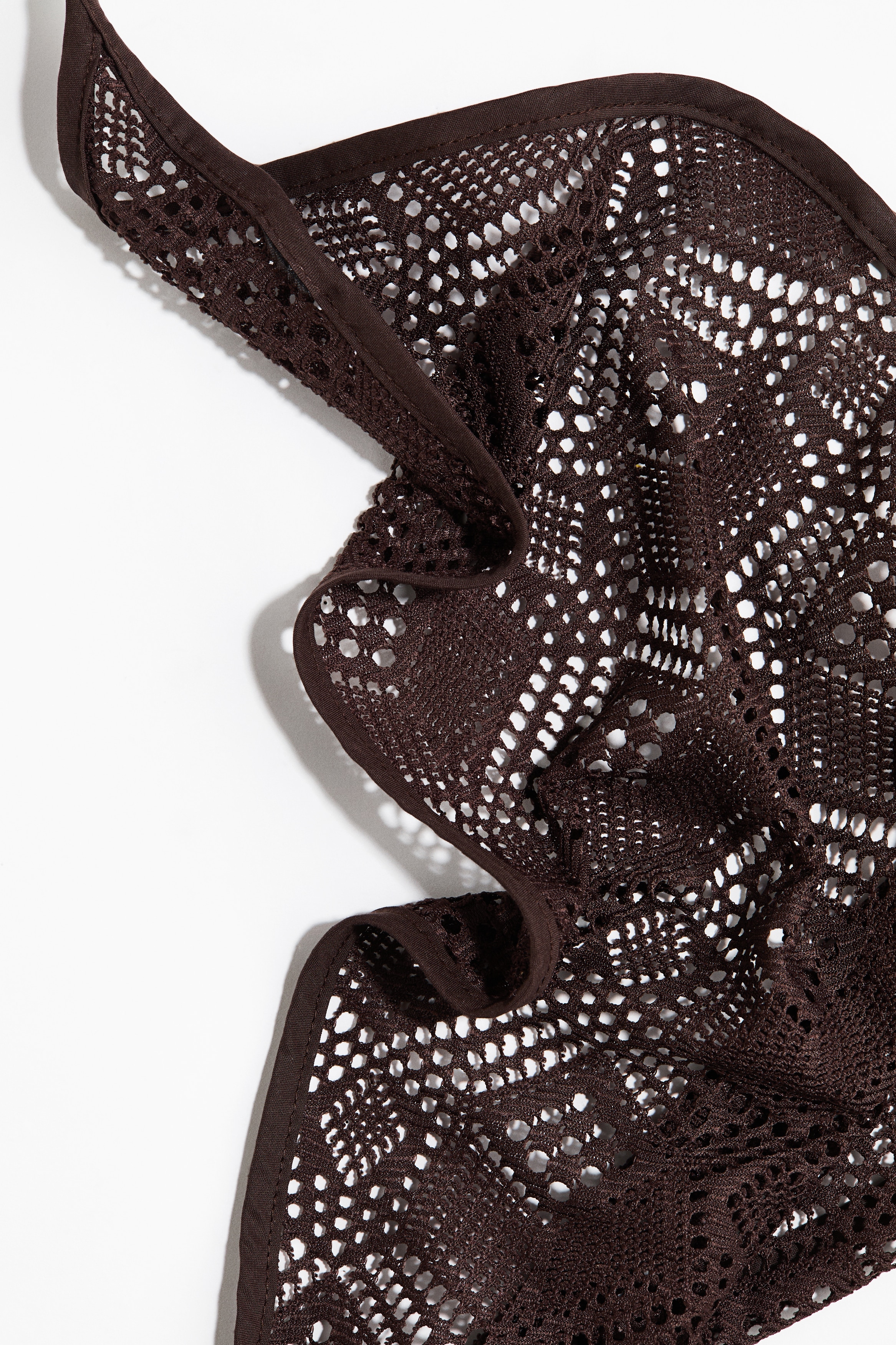 Crochet-look head scarf