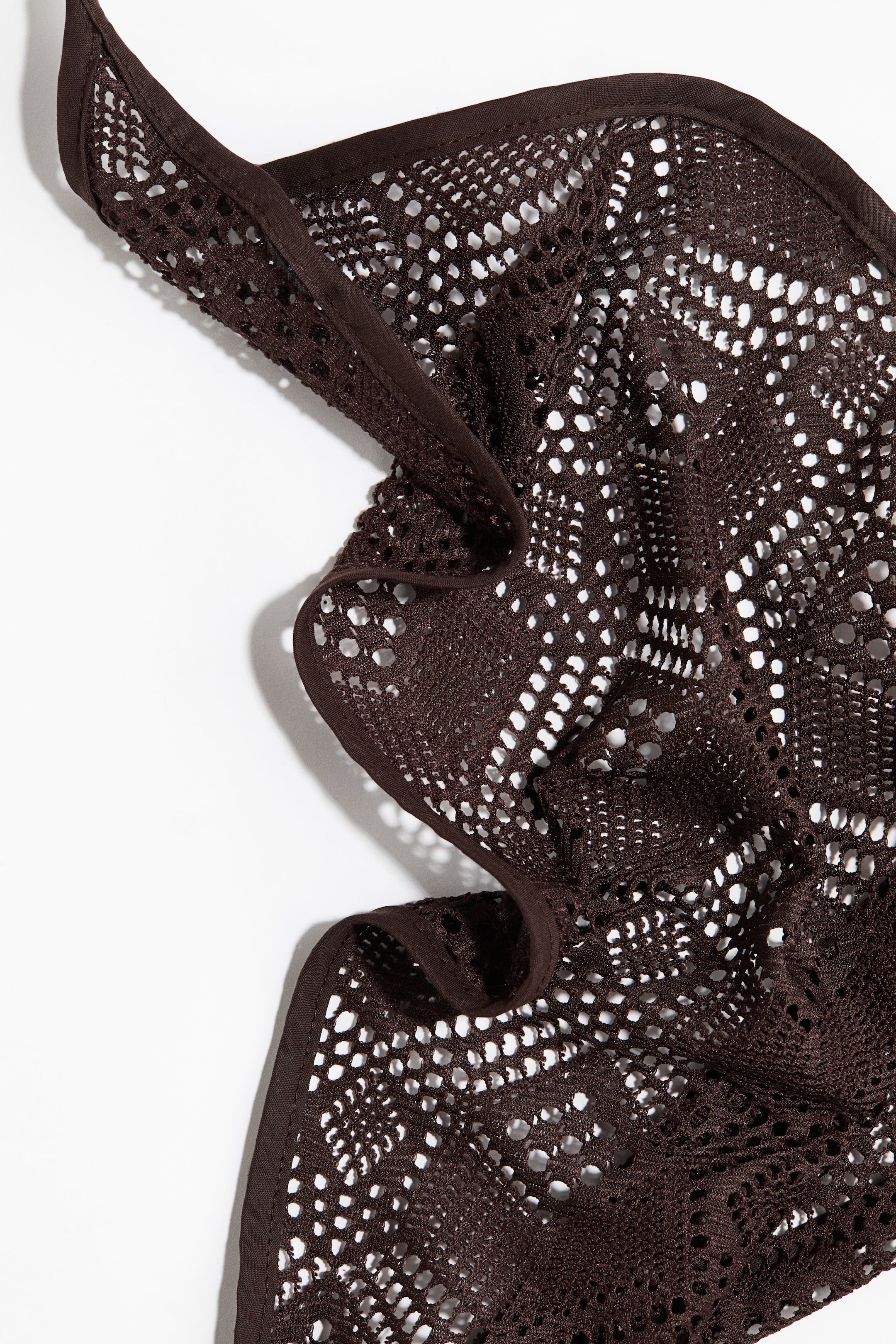 이미지 확대 보기: Crochet-look head scarf - 다크 브라운 - 여성 | H&M KR 2