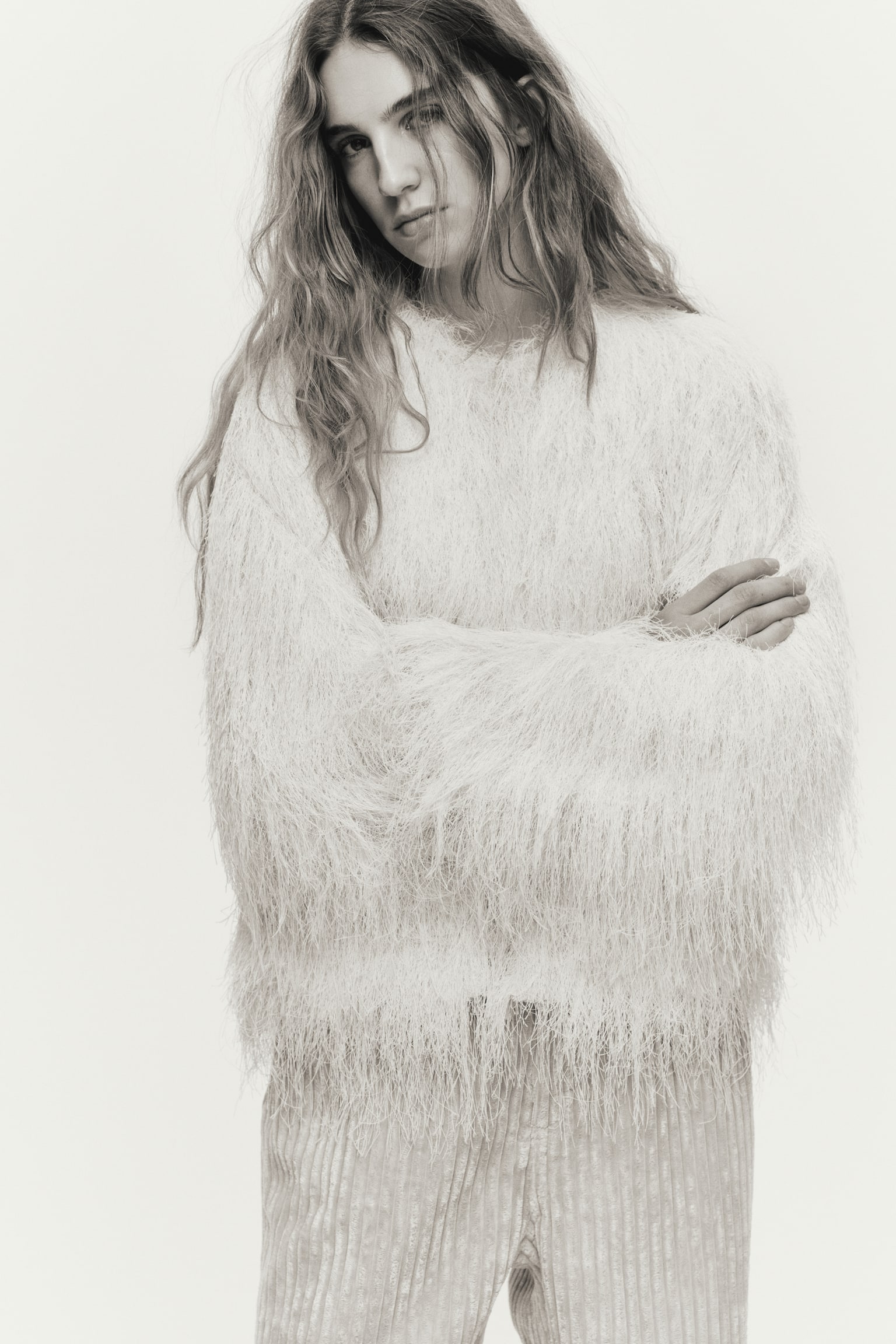 Fringed jacket - クリーム - 2