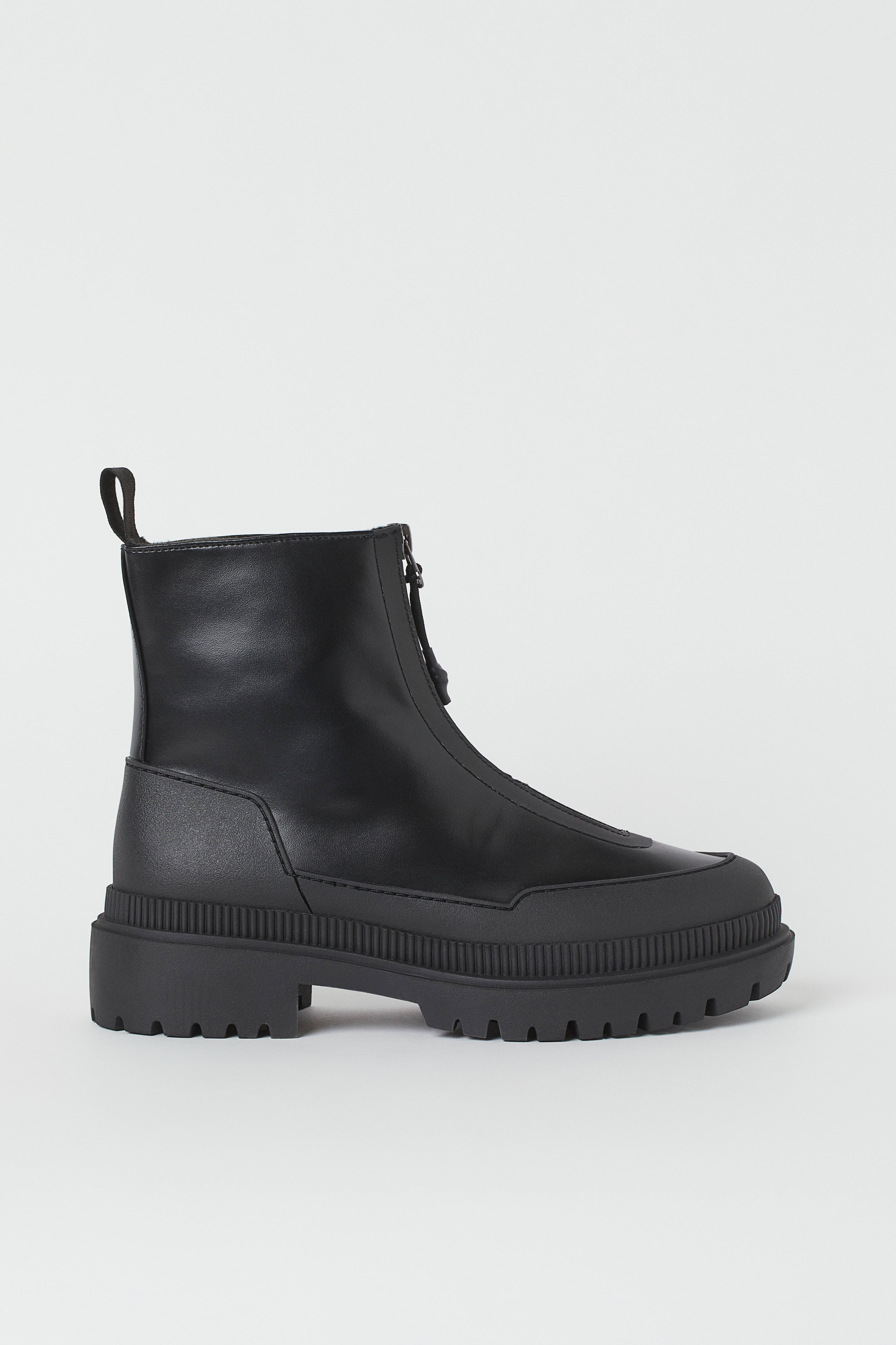 H&m black boots ladies best sale