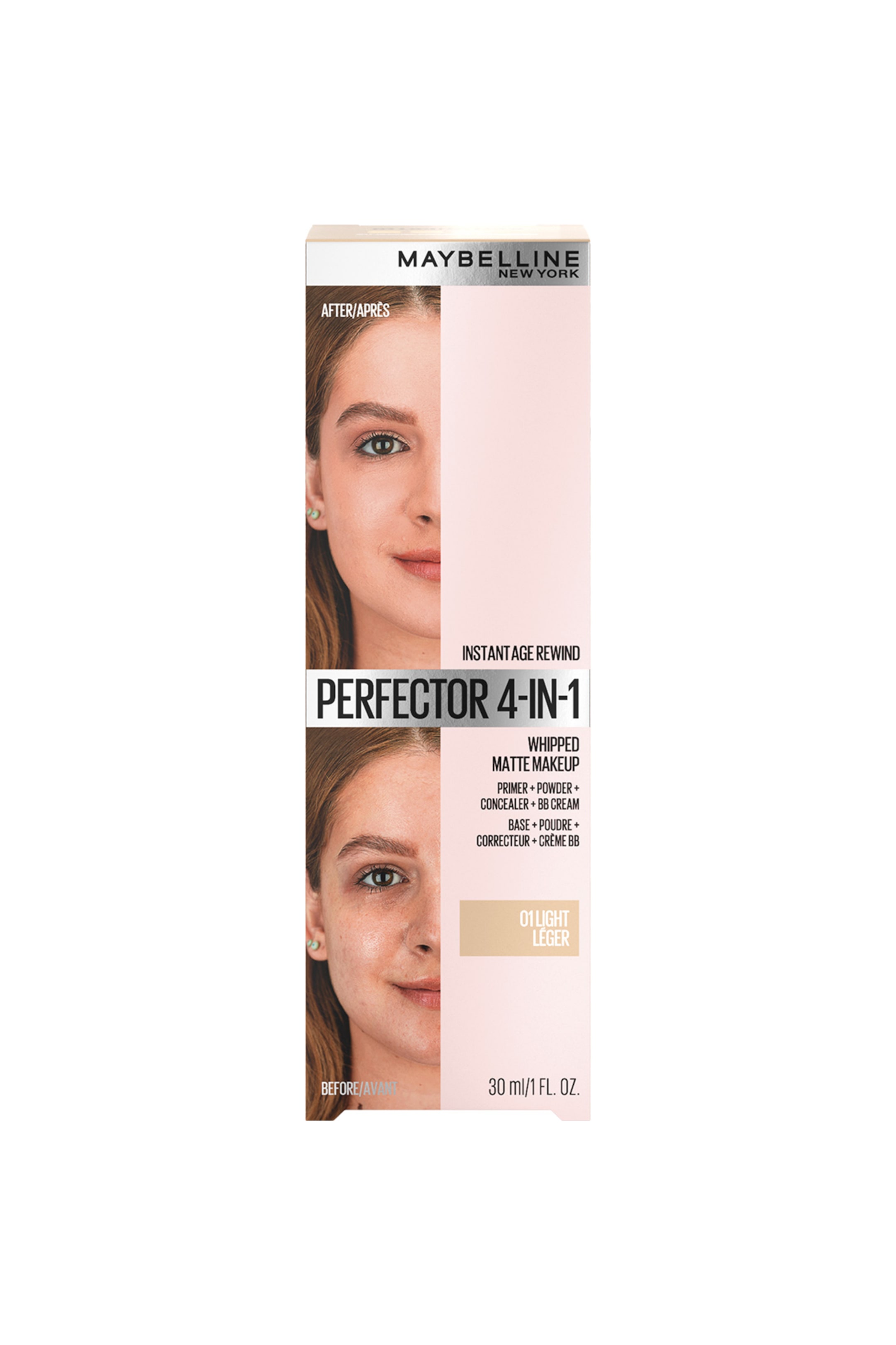 Visa större bild: Instant Age Rewind Perfector 4-in-1 Foundation - 1 Light - Maybelline New York - Beauty all | H&M SE 2
