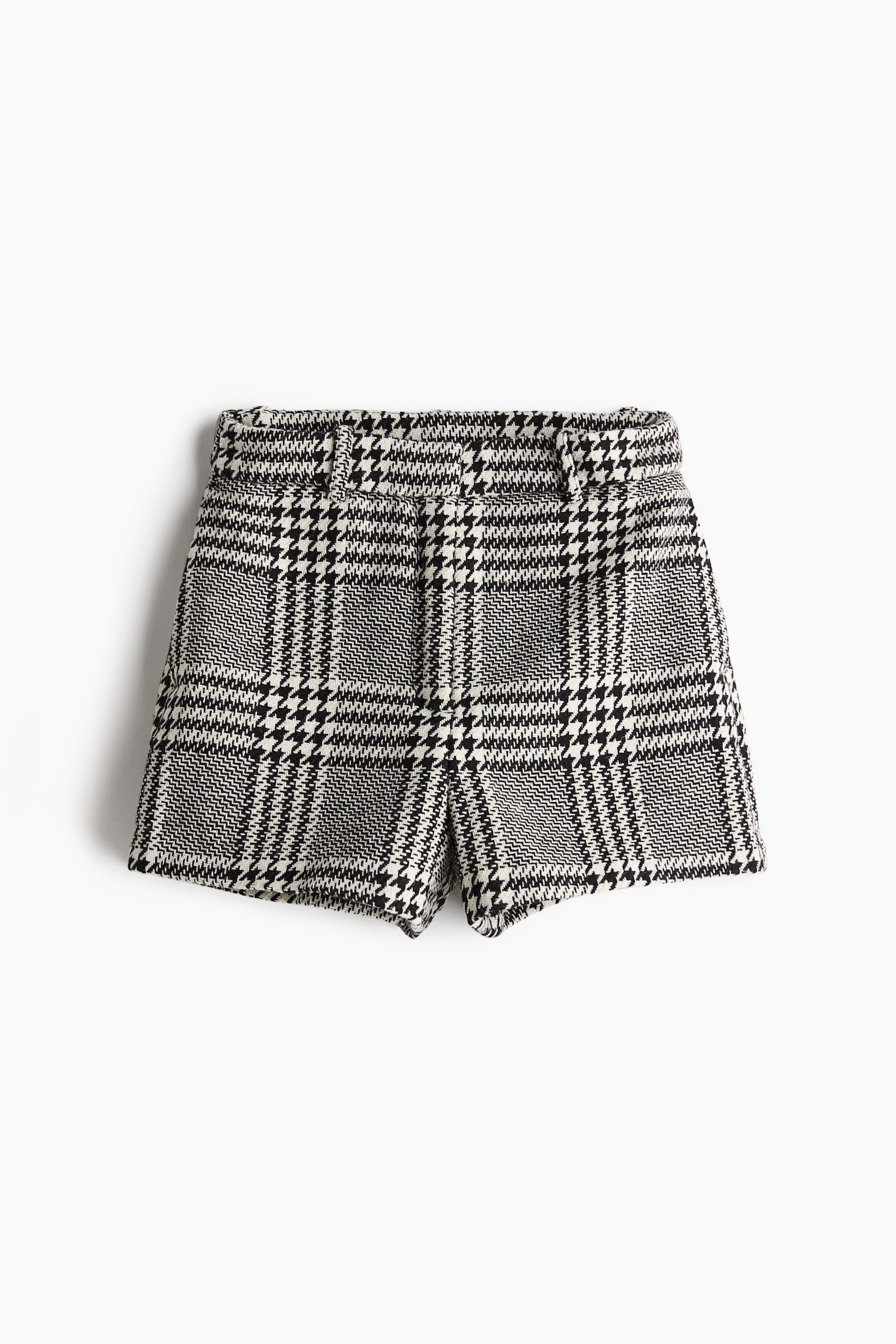 Tailored shorts - Black/Dogtooth-patterned/Black/Brown - 2