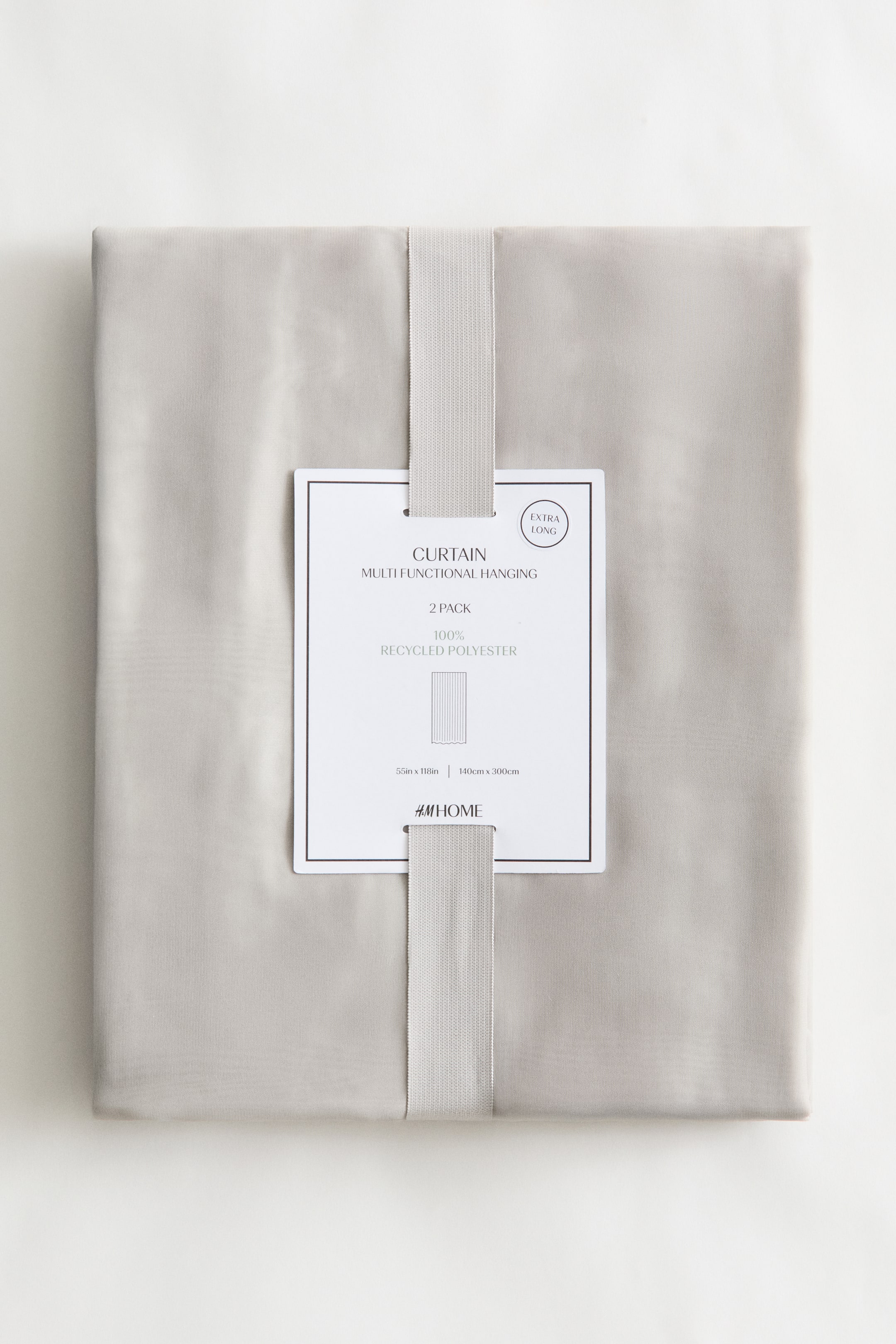 Visualizza immagine più grande: Tende extra lunghe 2 pezzi - Grigio chiaro - HOME | H&M IT 2