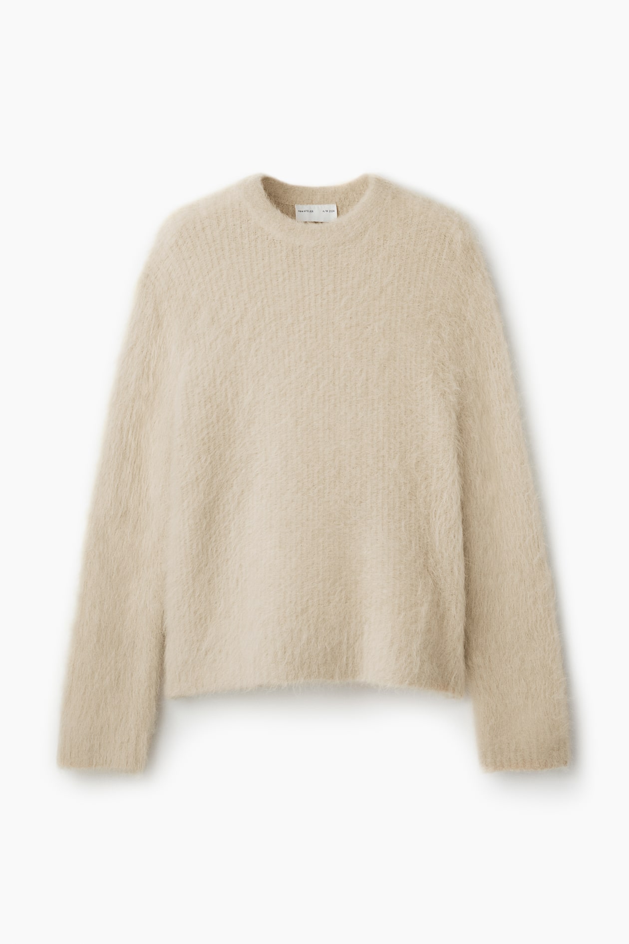 Kastiger Pullover aus Alpaka-Mix Hellbeige Men H&M DE