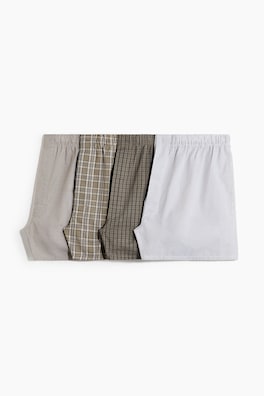 4-pack vävda boxershorts