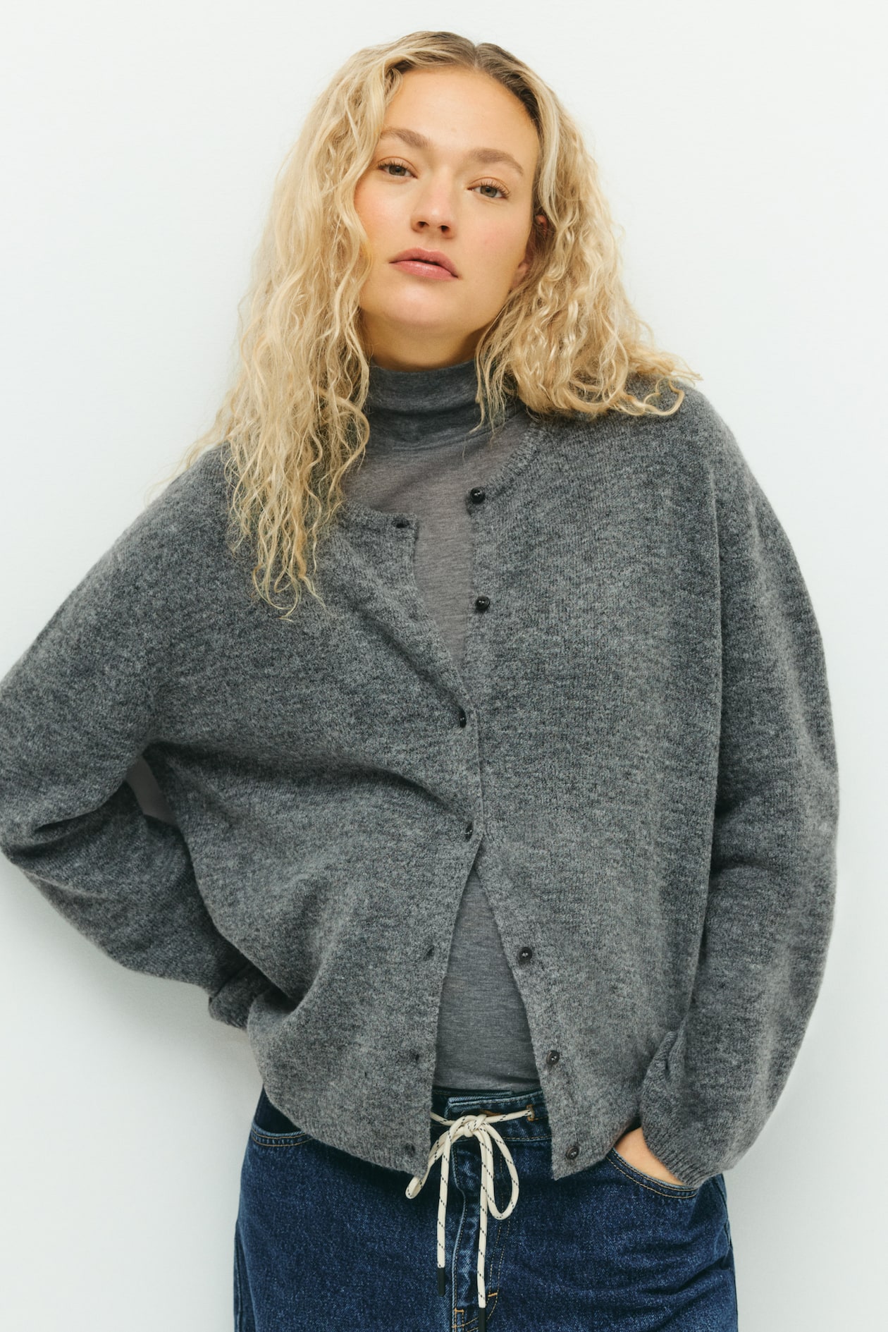 MAMA Fine-Knit Cardigan