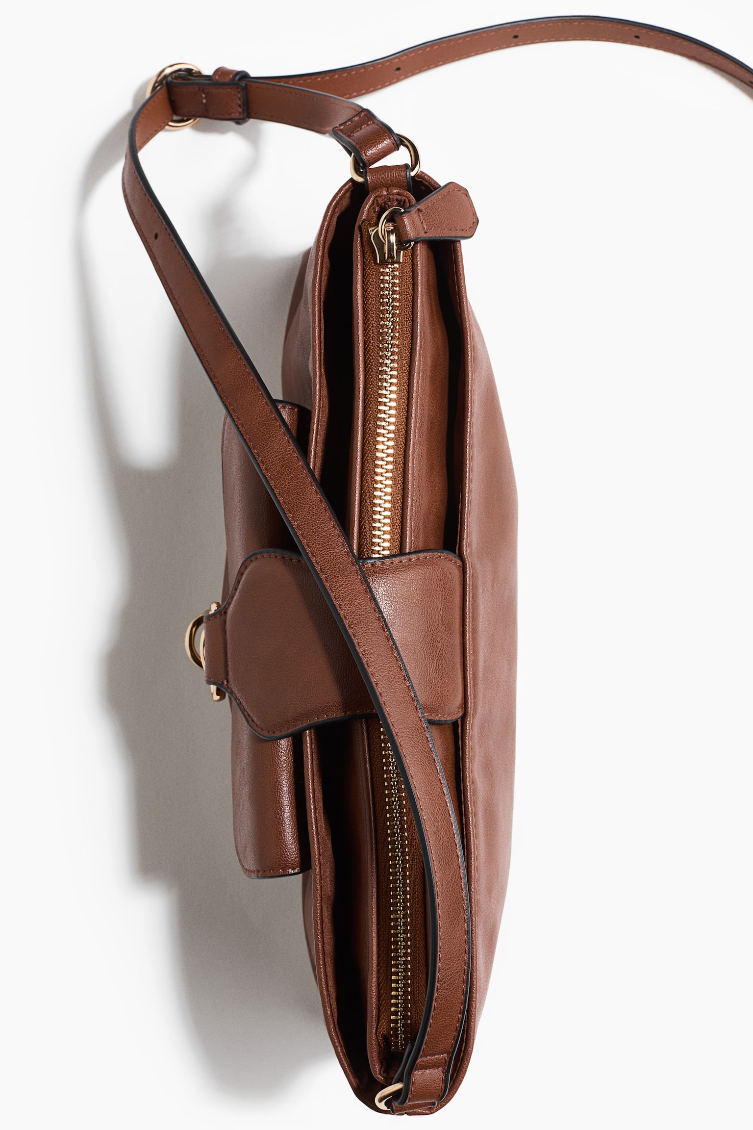 Schoudertas - Bruin/Zwart/Bordeauxrood - 4